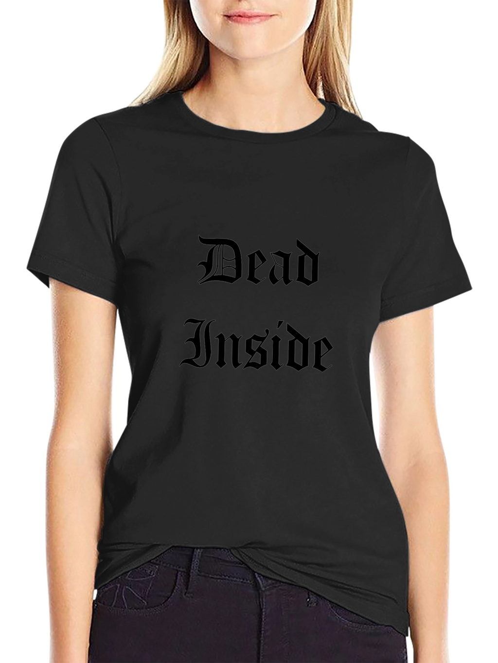 Dead Inside Gothic T-Shirt - Dark Humor Tee