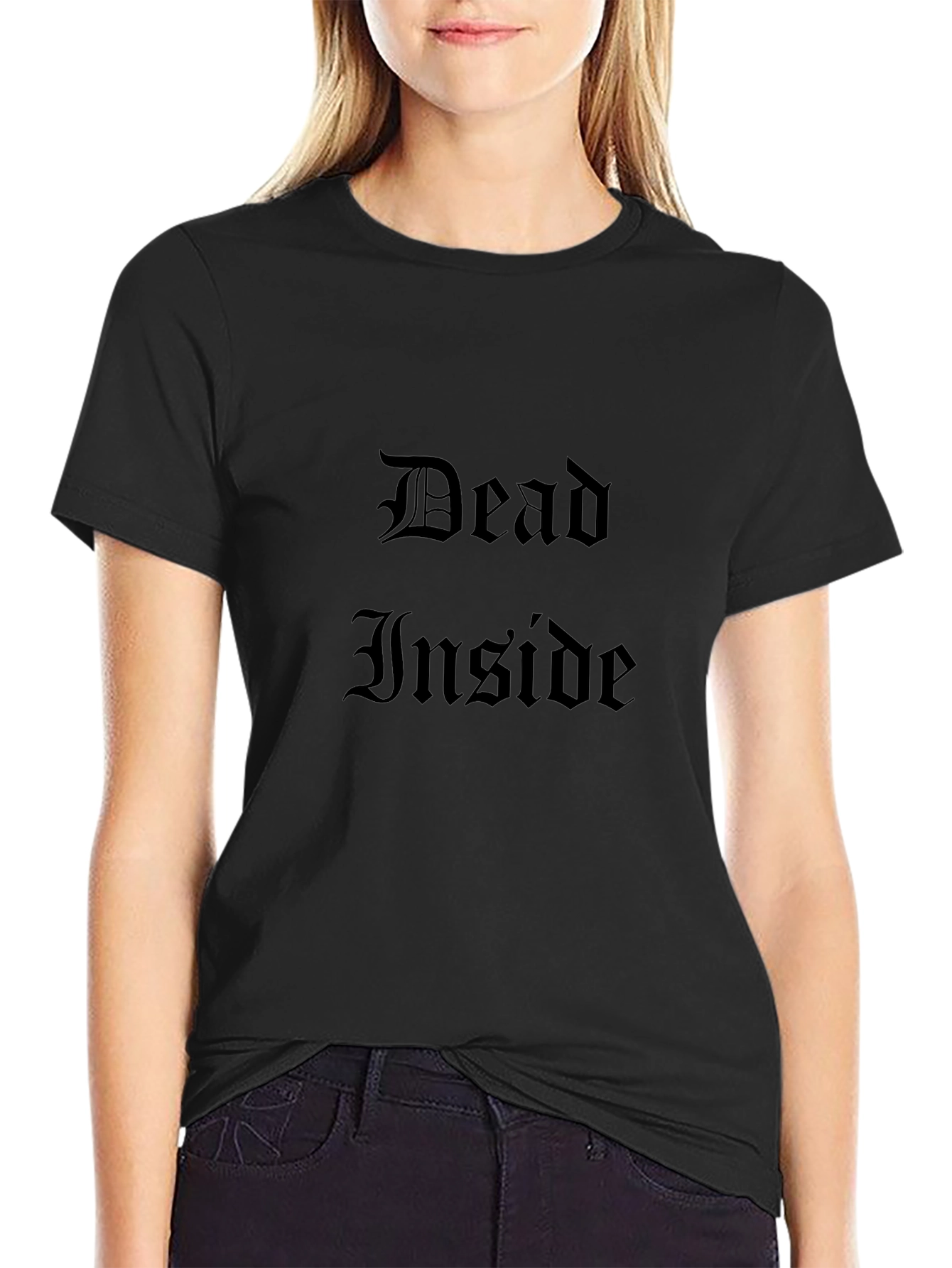 Dead Inside Gothic T-Shirt - Dark Humor Tee