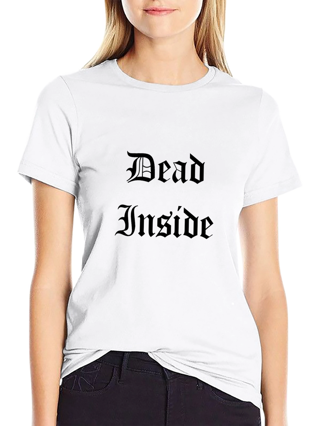 Dead Inside Gothic T-Shirt - Dark Humor Tee