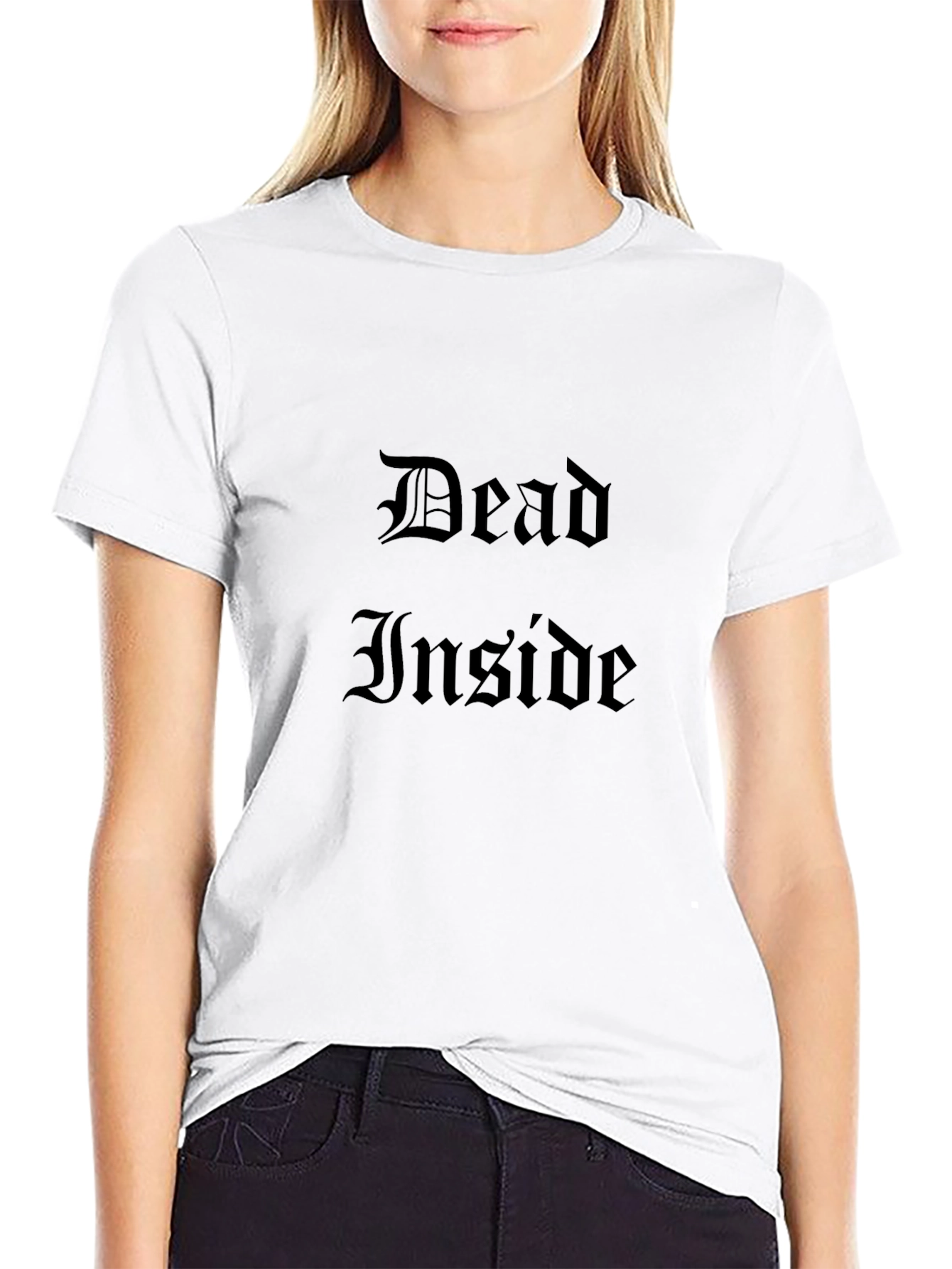 Dead Inside Gothic T-Shirt - Dark Humor Tee