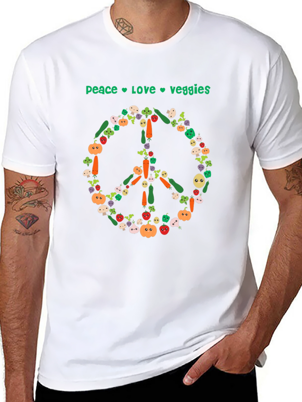 Peace Love Veggies T-Shirt