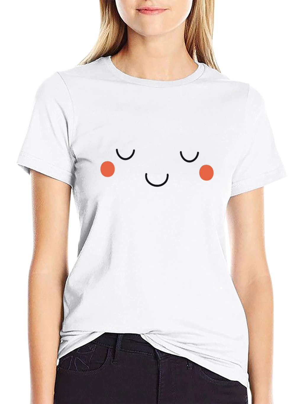 Funny Face Graphic Tee - Black Novelty T-Shirt