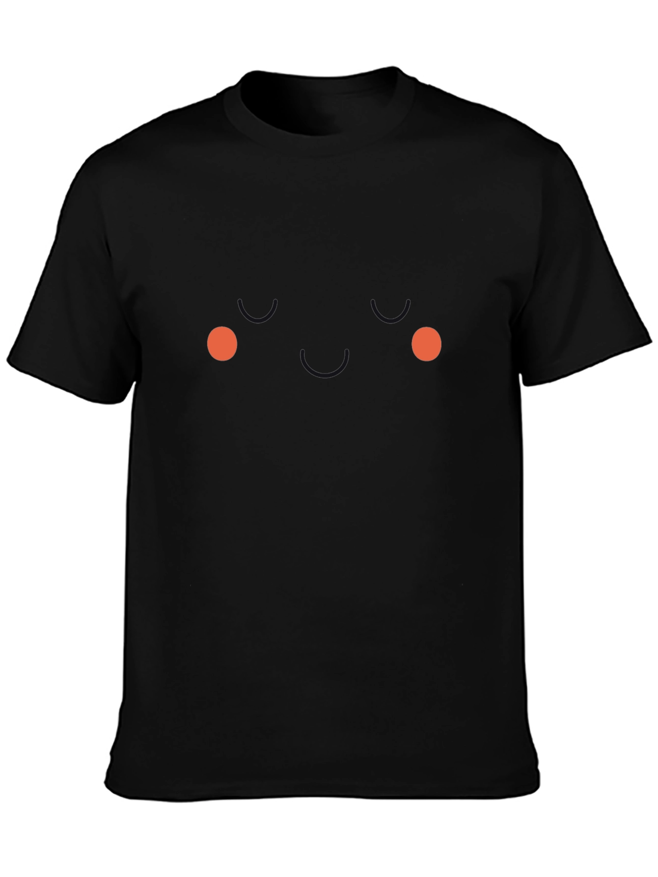 Funny Face Graphic Tee - Black Novelty T-Shirt