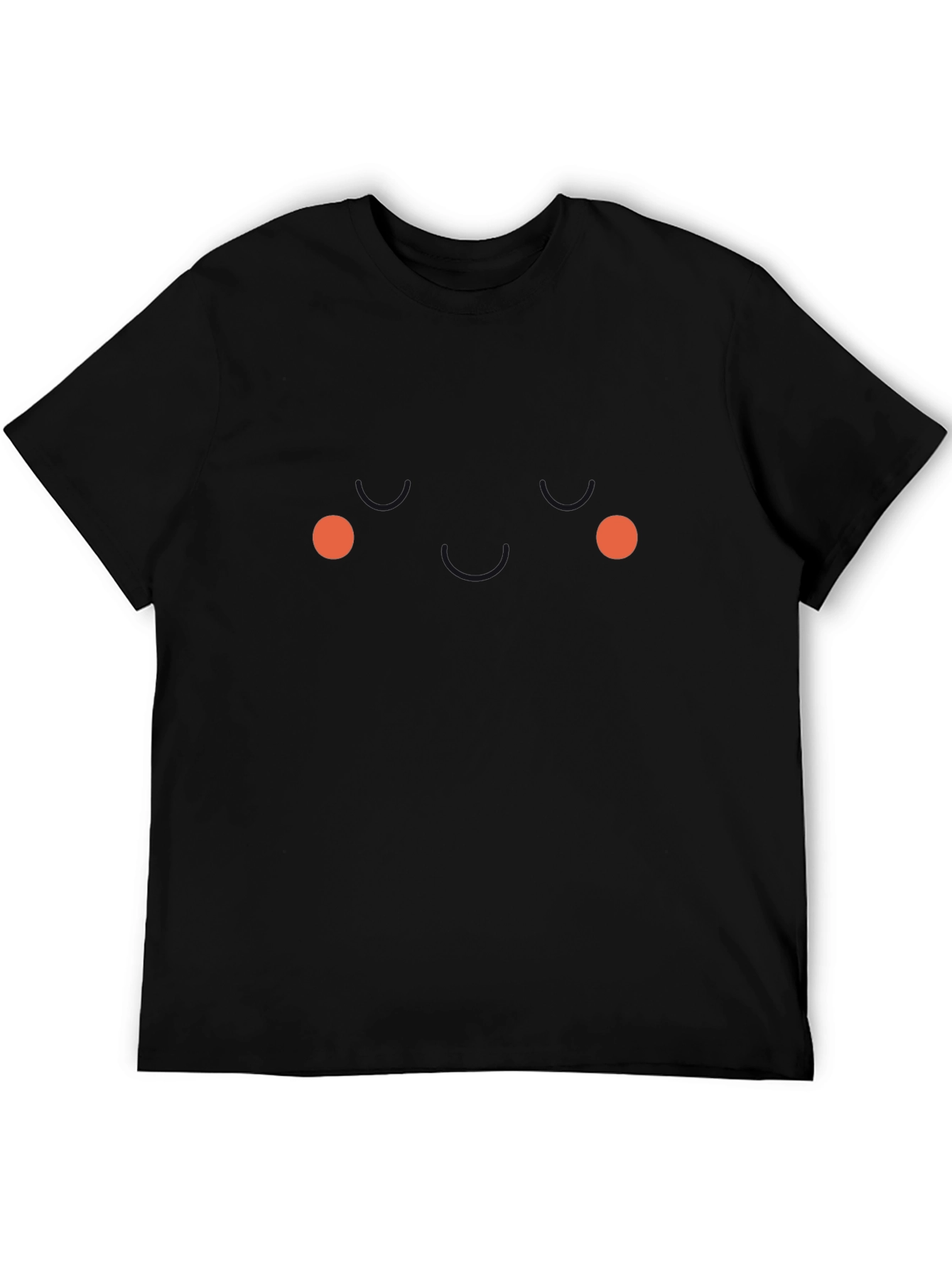 Funny Face Graphic Tee - Black Novelty T-Shirt