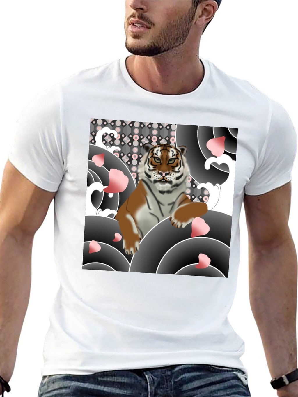 Tiger Graphic Black T-Shirt