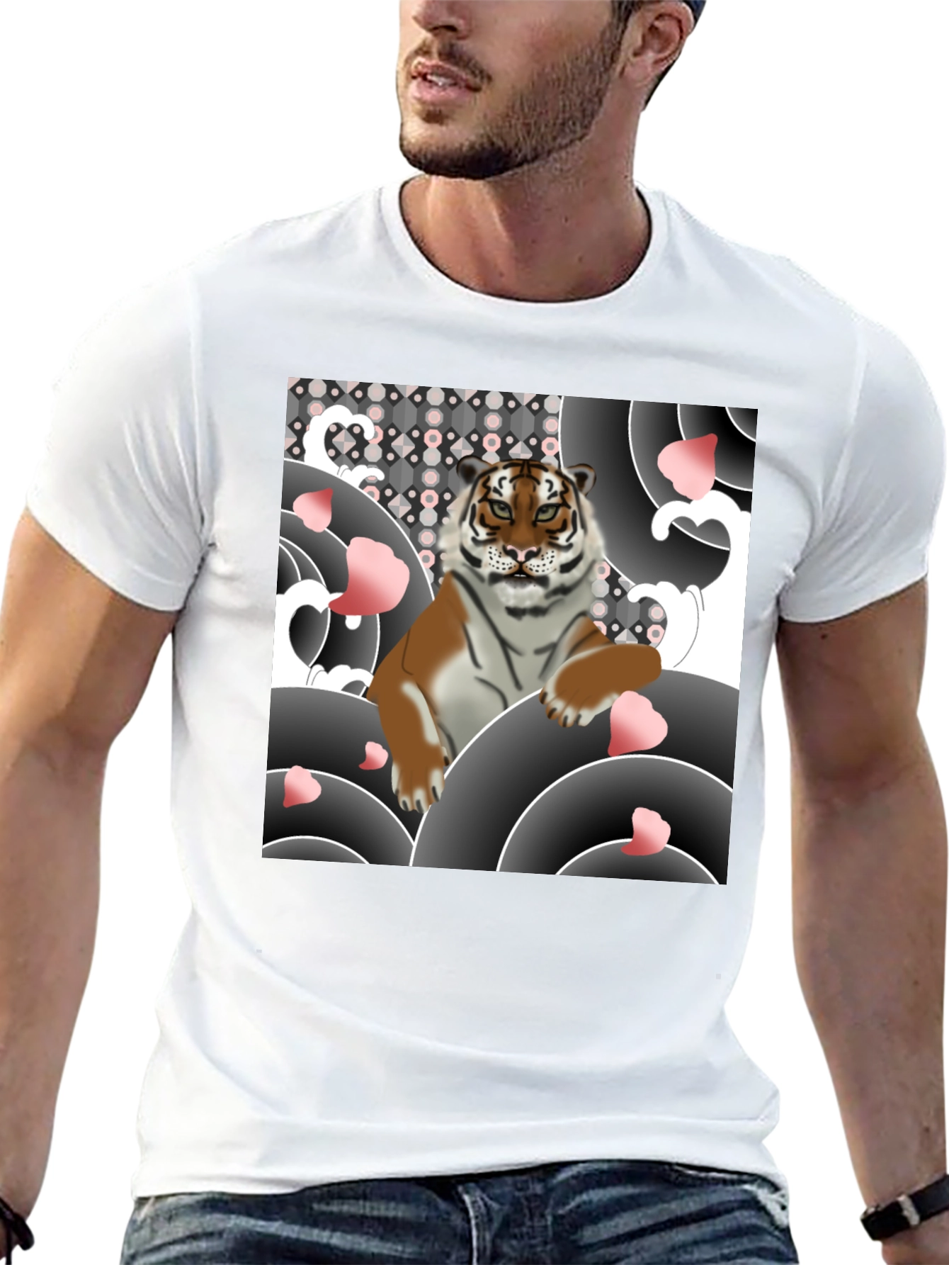 Tiger Graphic Black T-Shirt