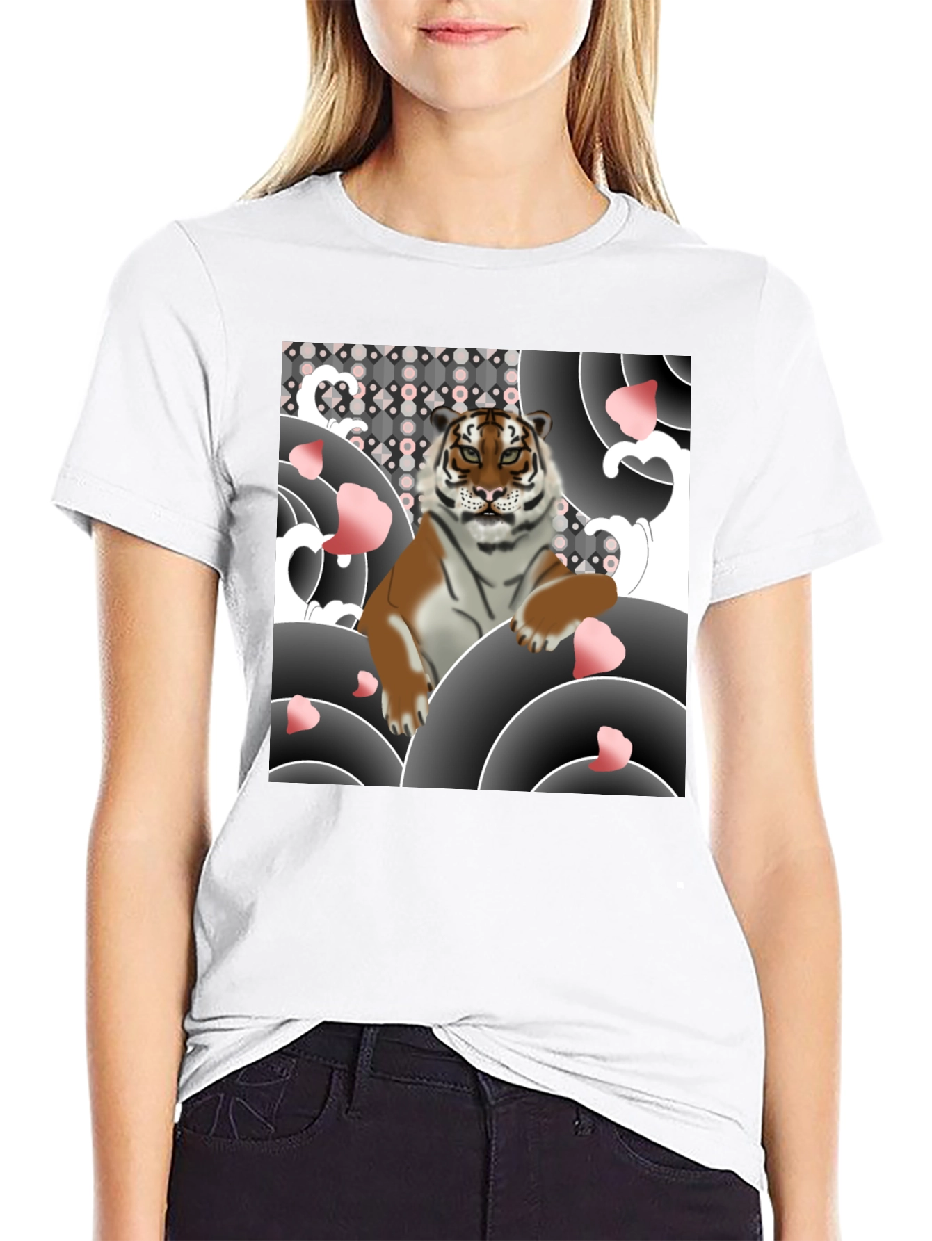 Tiger Graphic Black T-Shirt
