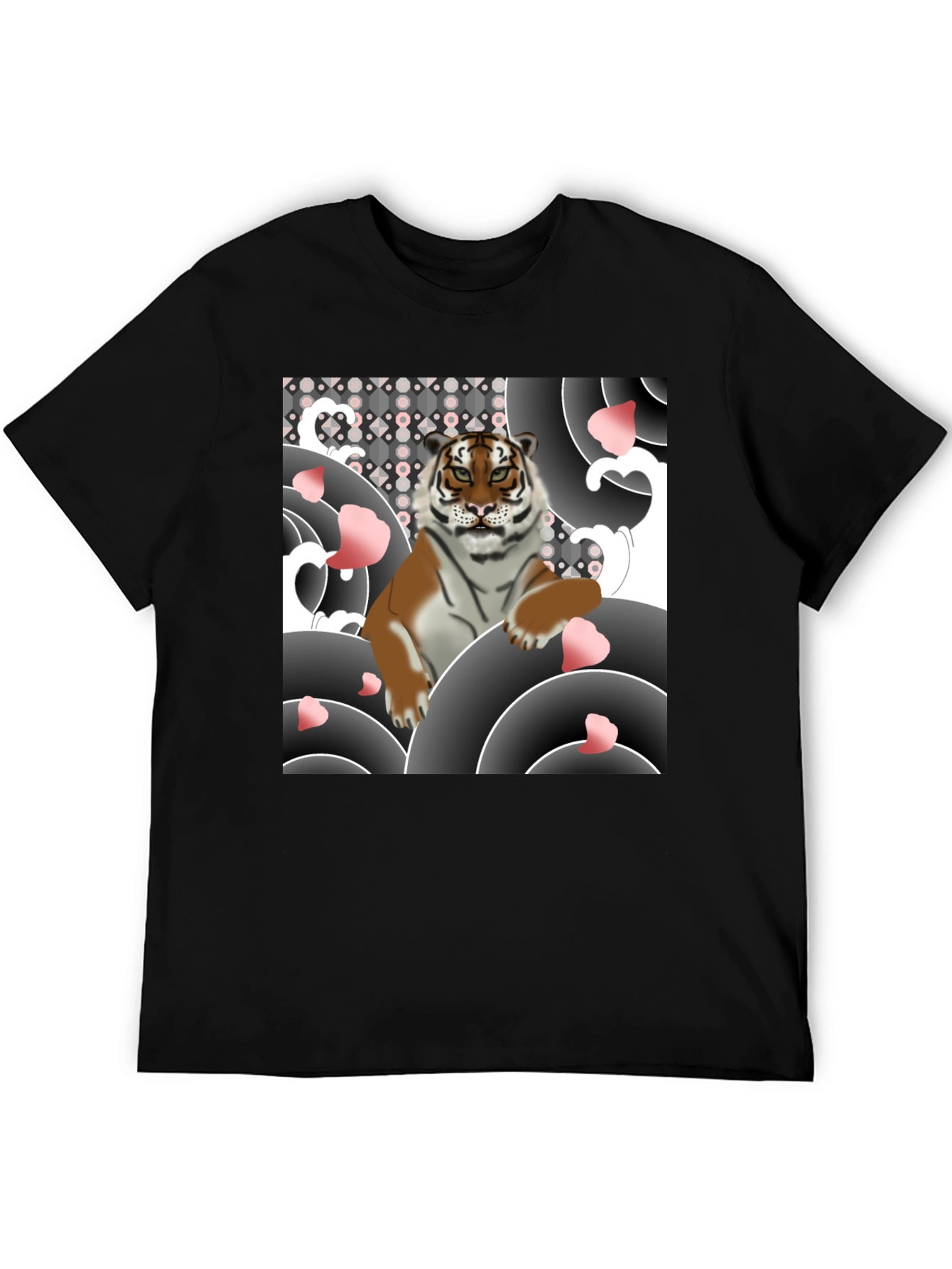 Tiger Graphic Black T-Shirt