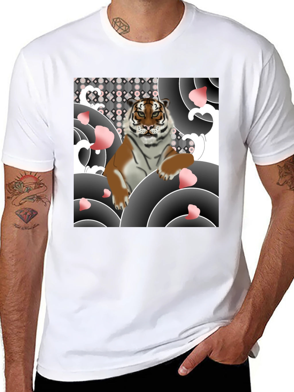 Tiger Graphic Black T-Shirt