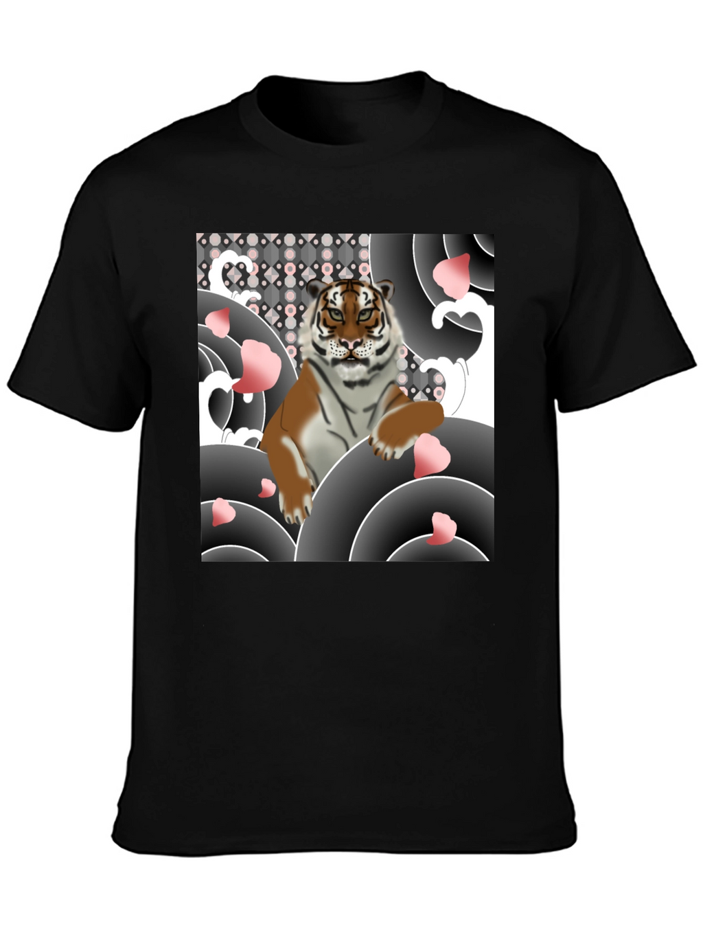 Tiger Graphic Black T-Shirt