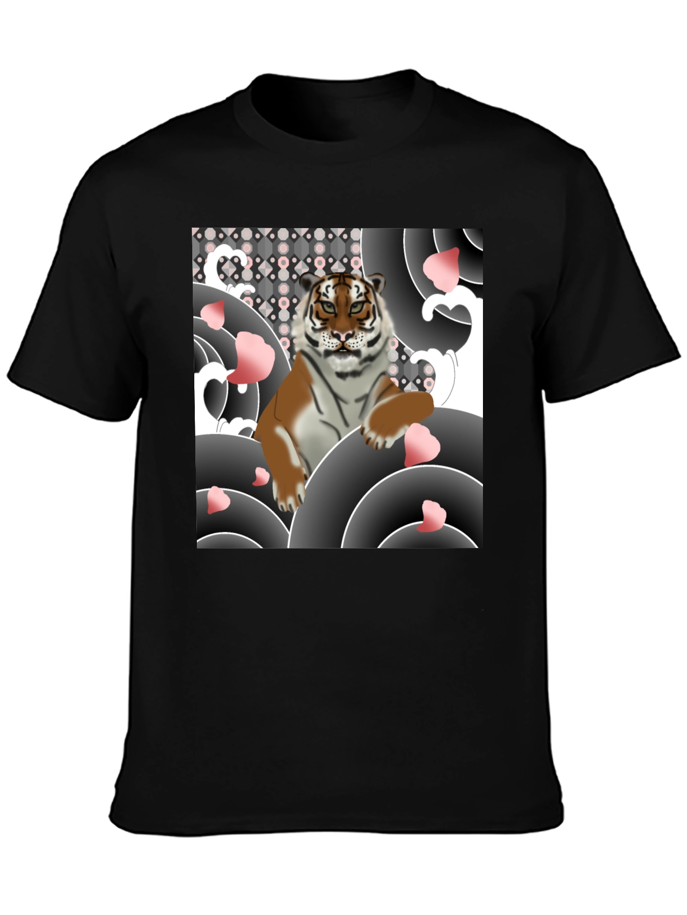 Tiger Graphic Black T-Shirt