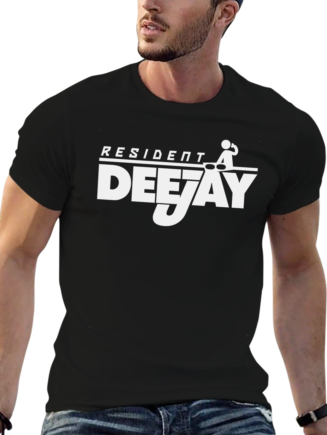 Resident Deejay Graphic Tee - Cool DJ Shirt