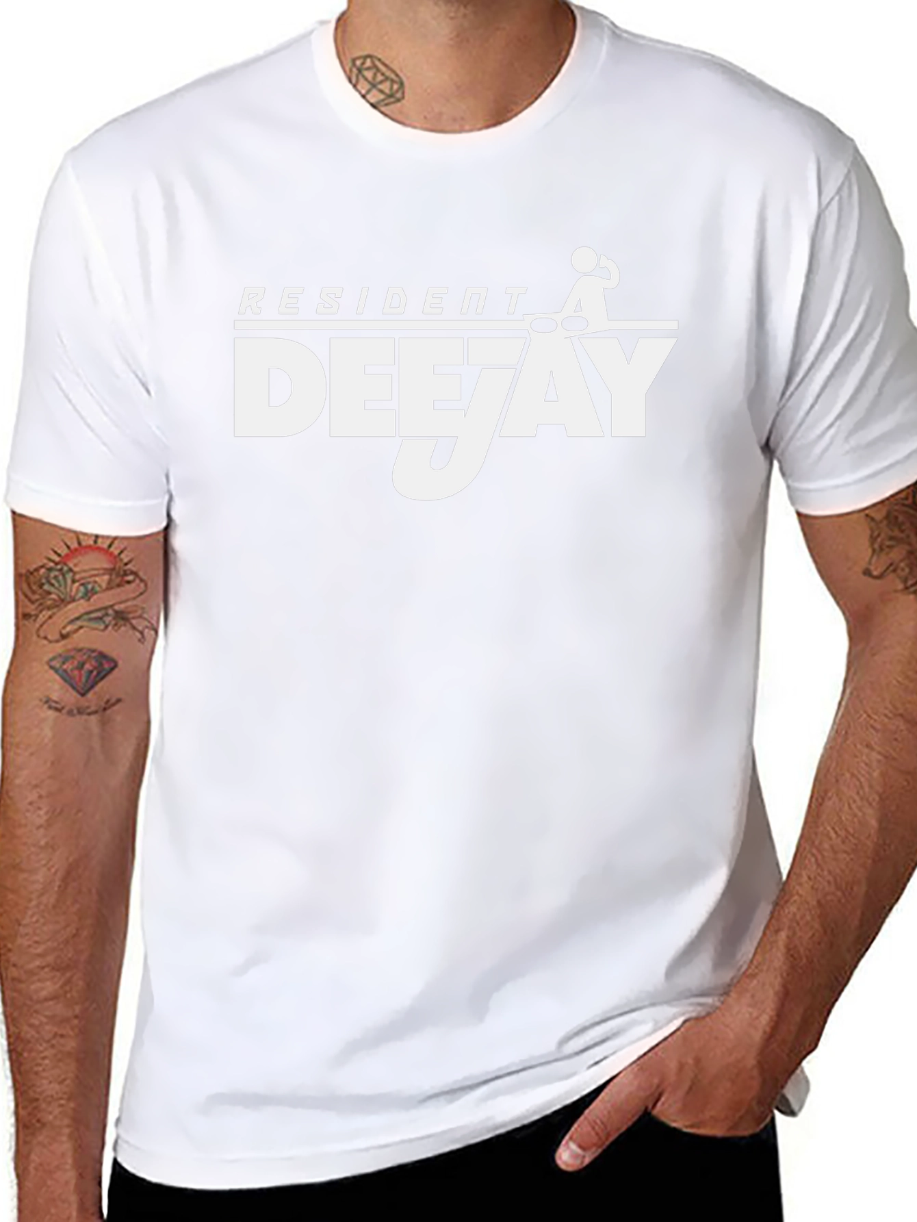 Resident Deejay Graphic Tee - Cool DJ Shirt