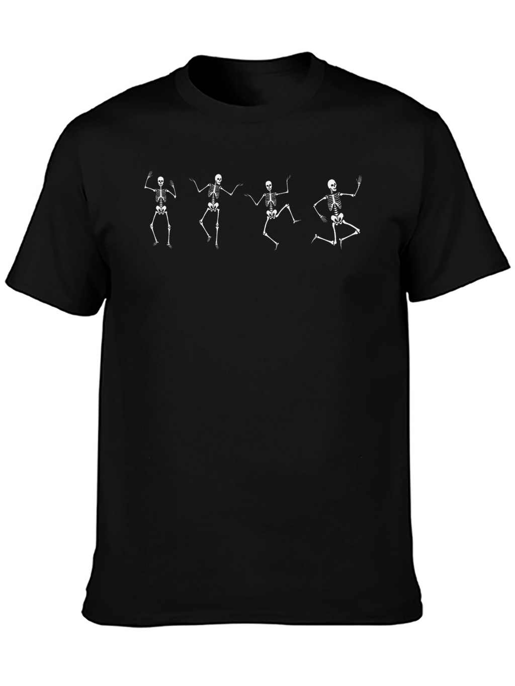 Dancing Skeletons Graphic Tee - Black
