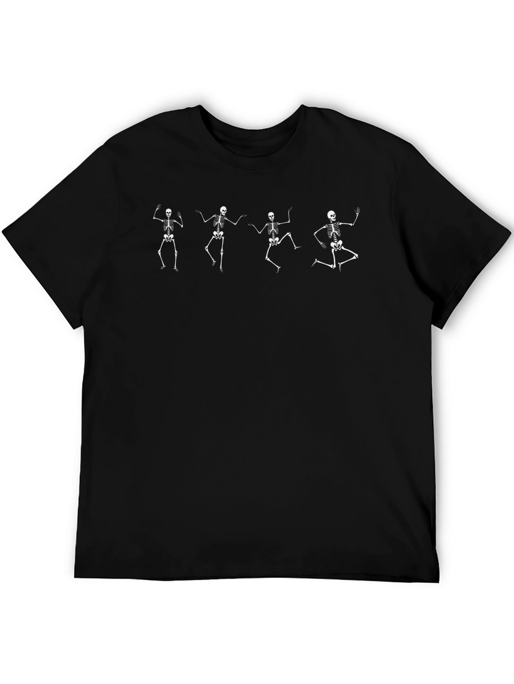 Dancing Skeletons Graphic Tee - Black