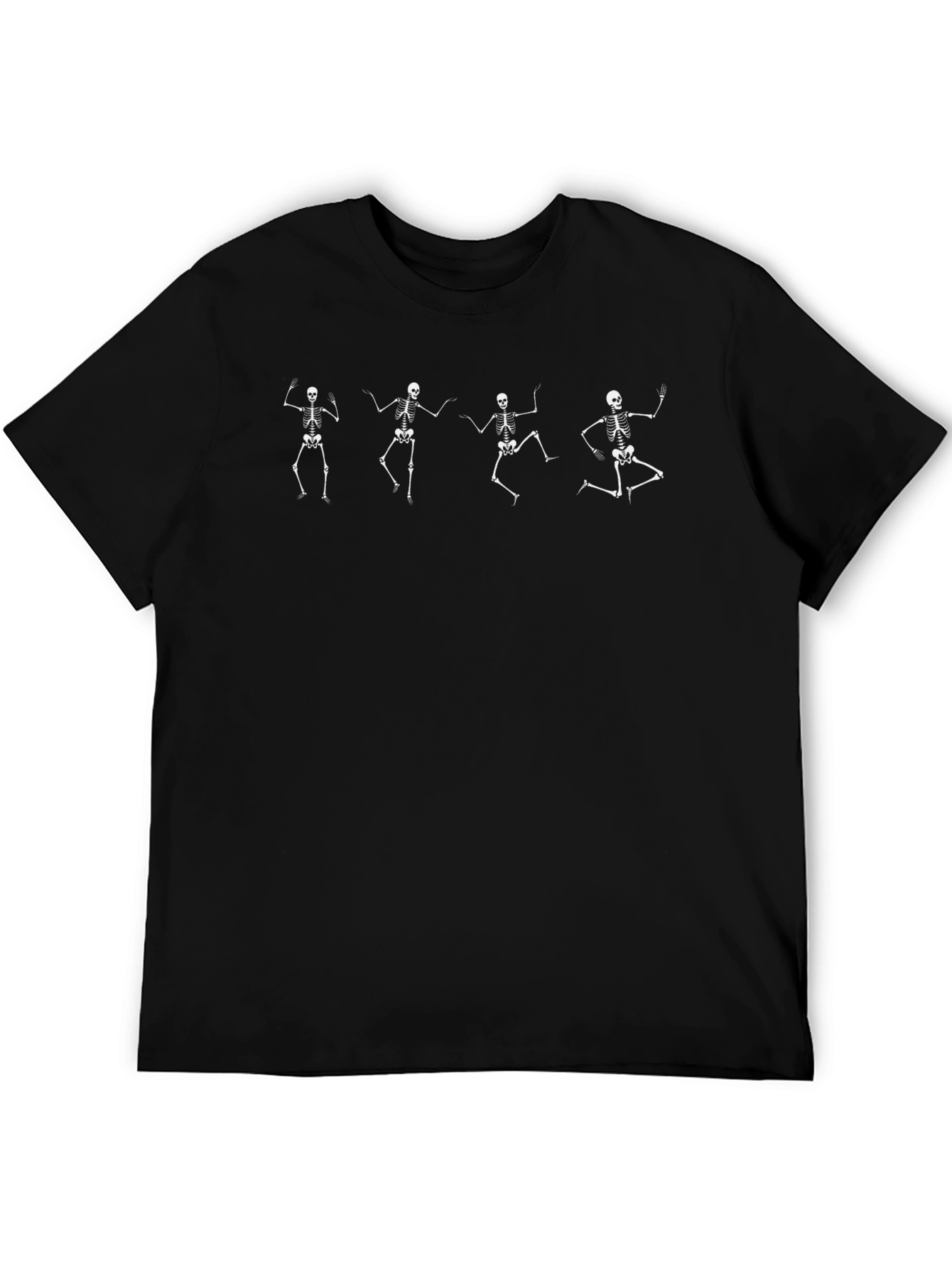 Dancing Skeletons Graphic Tee - Black