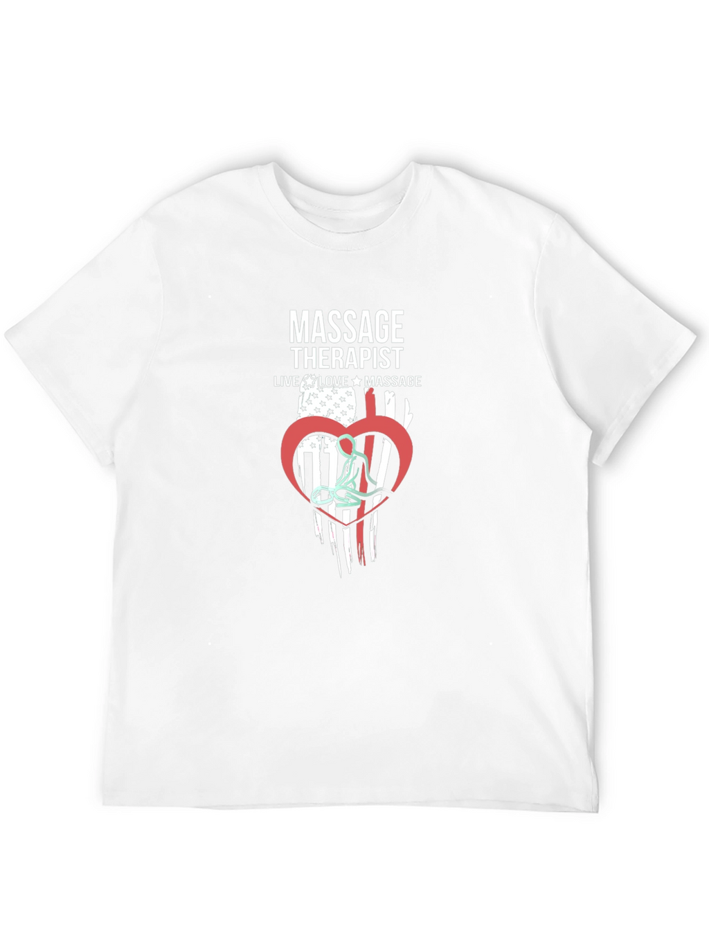 Massage Therapist Flag Graphic T-Shirt