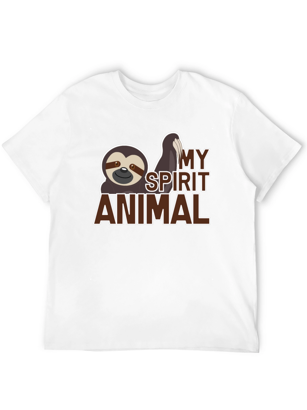 Sloth Spirit Animal Graphic T-Shirt