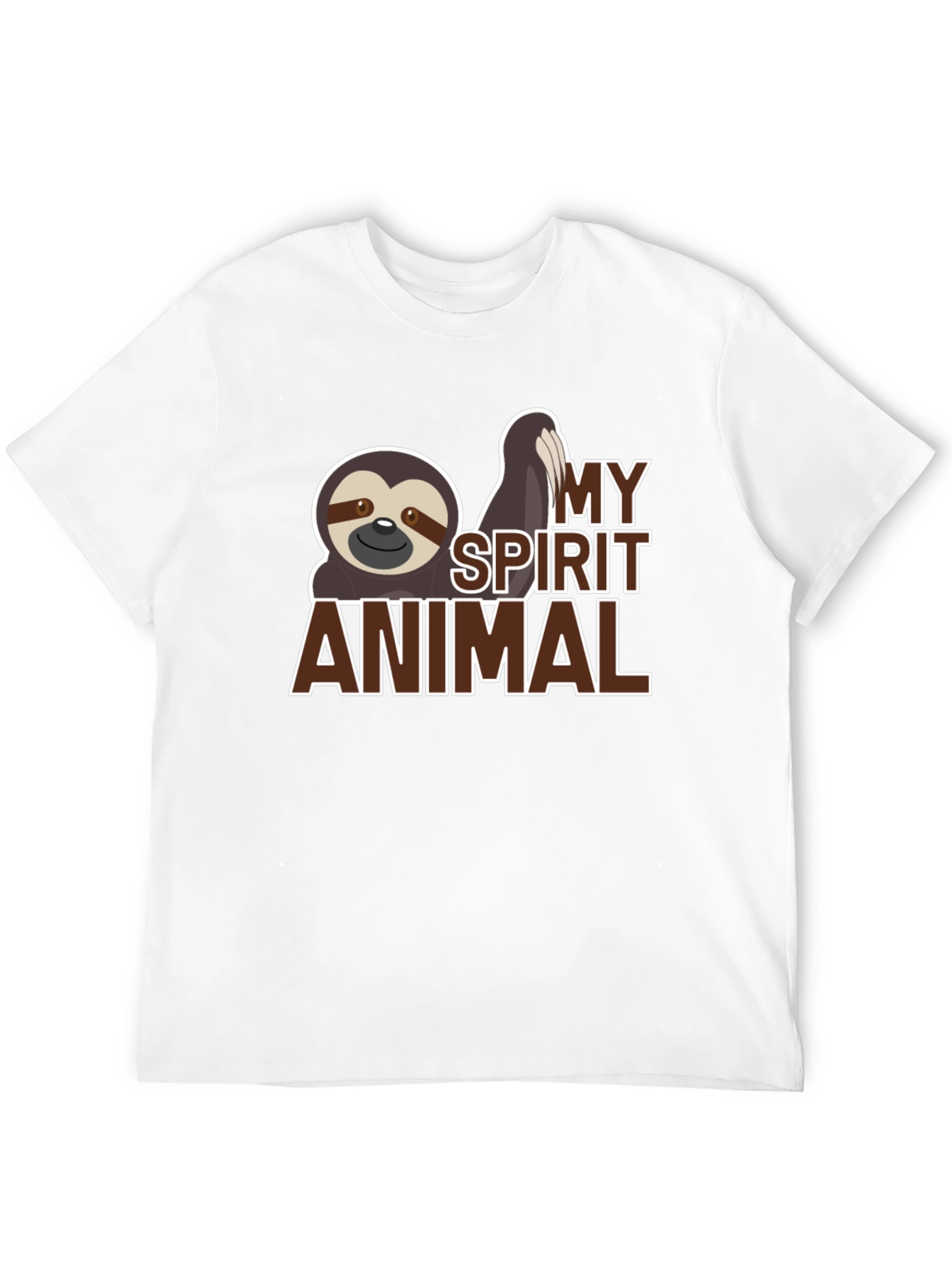 Sloth Spirit Animal Graphic T-Shirt