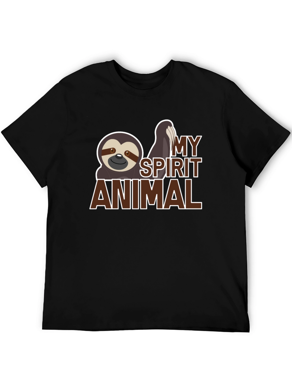 Sloth Spirit Animal Graphic T-Shirt