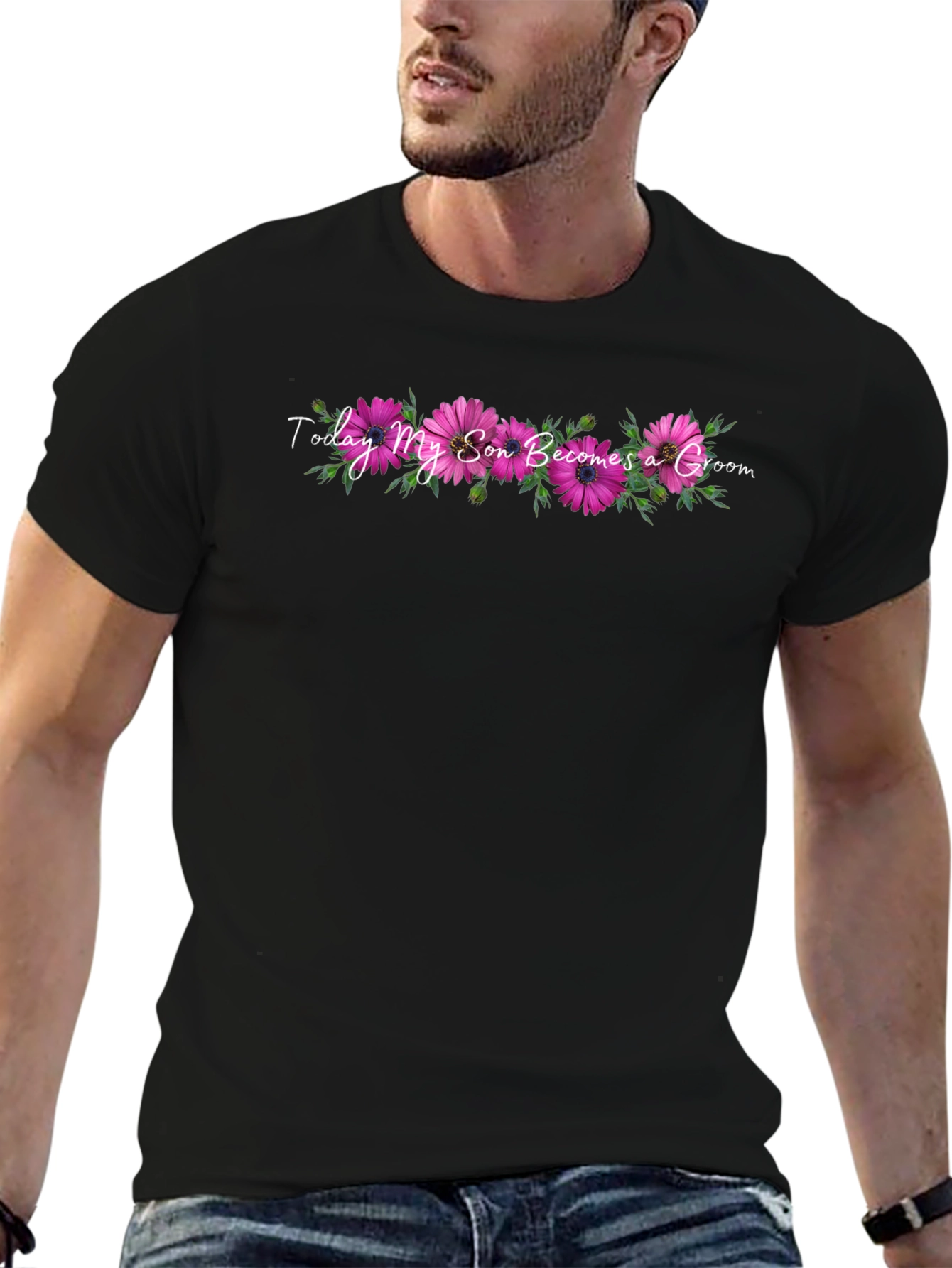 Today My Son Becomes a Groom Floral T-Shirt