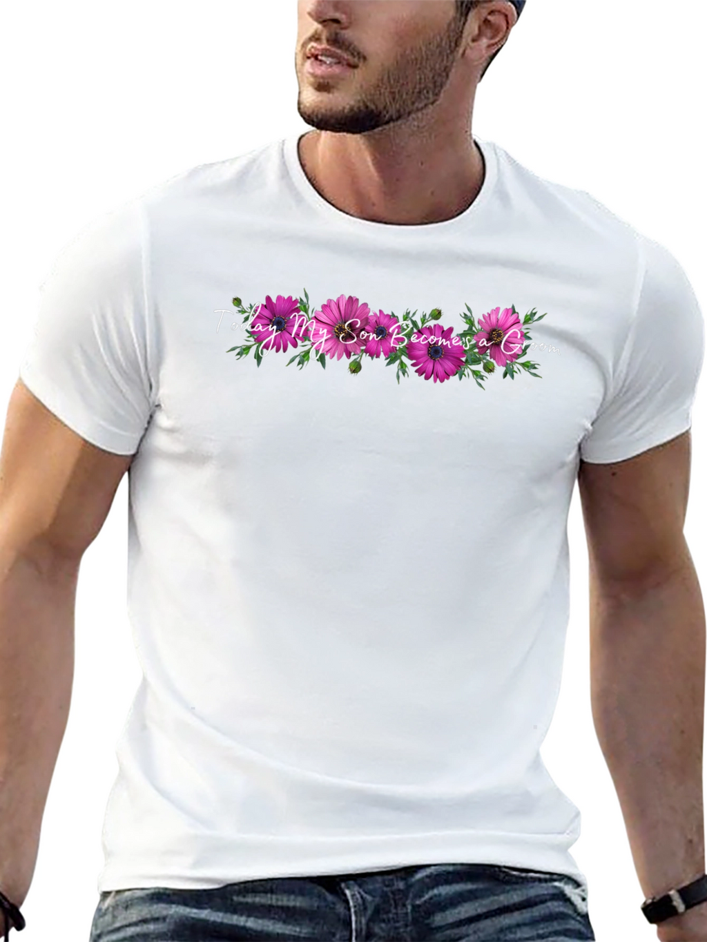 Today My Son Becomes a Groom Floral T-Shirt