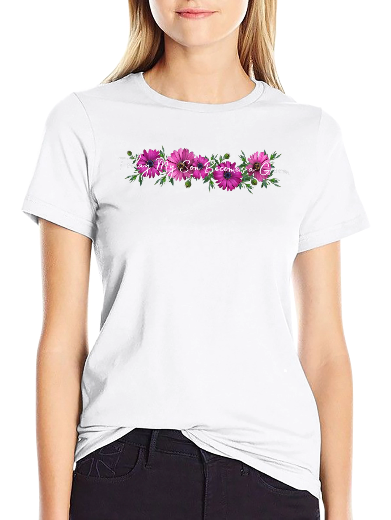 Today My Son Becomes a Groom Floral T-Shirt