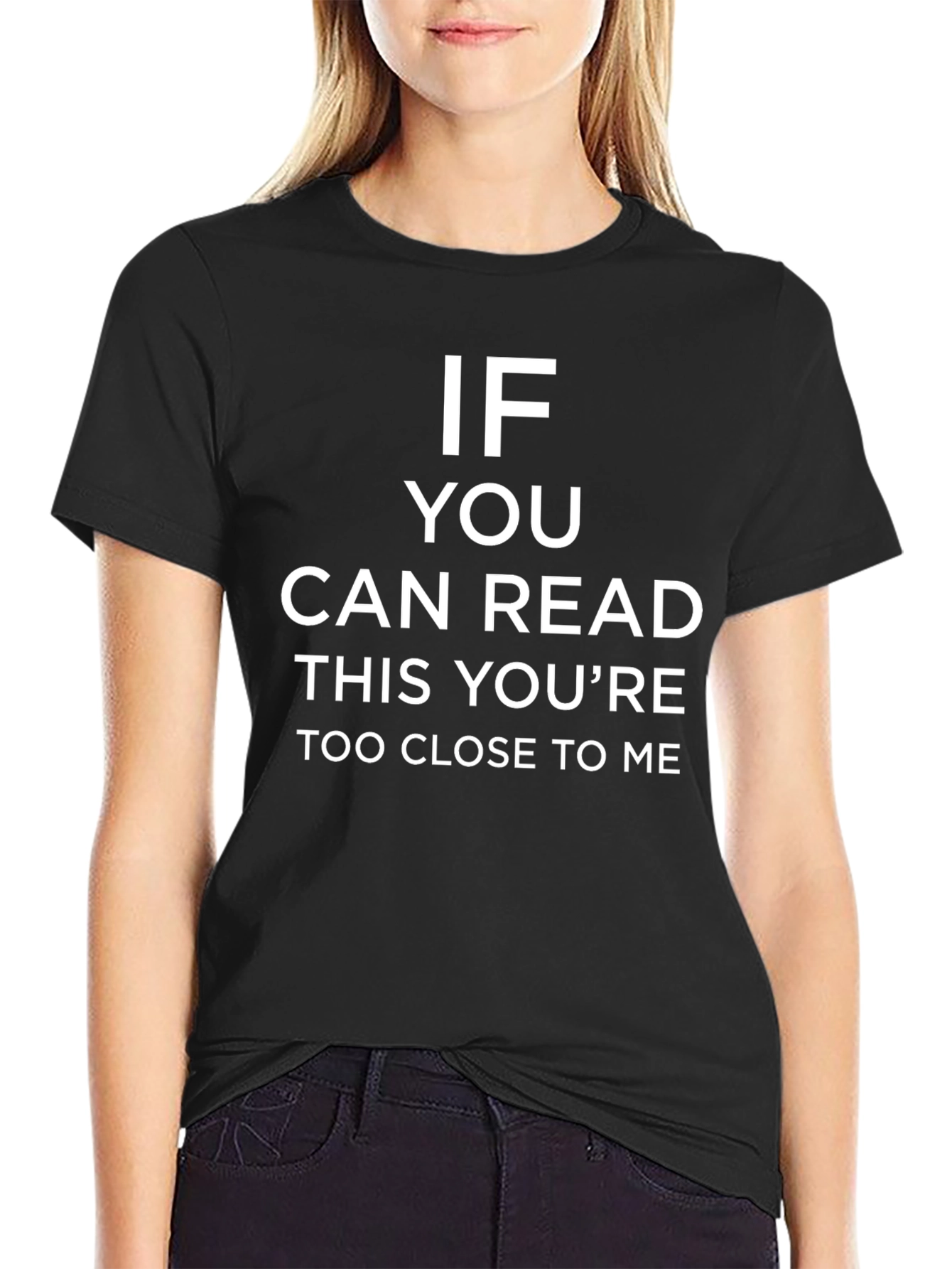 Funny Too Close Graphic Tee - Social Distance Humor Shirt