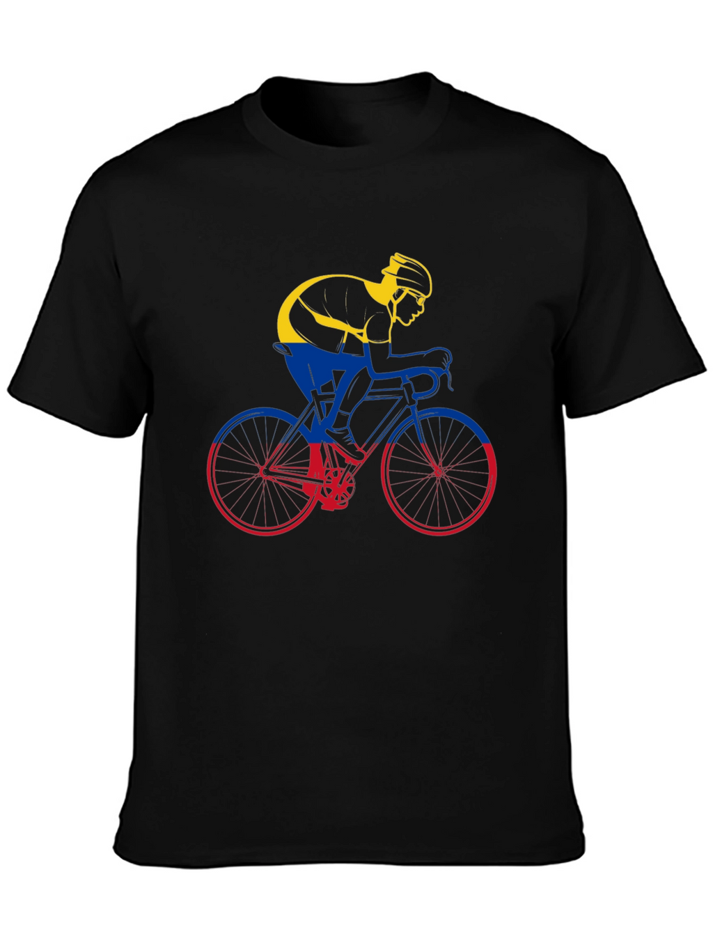 Colombia Cycling T-Shirt - Mens Black Tee