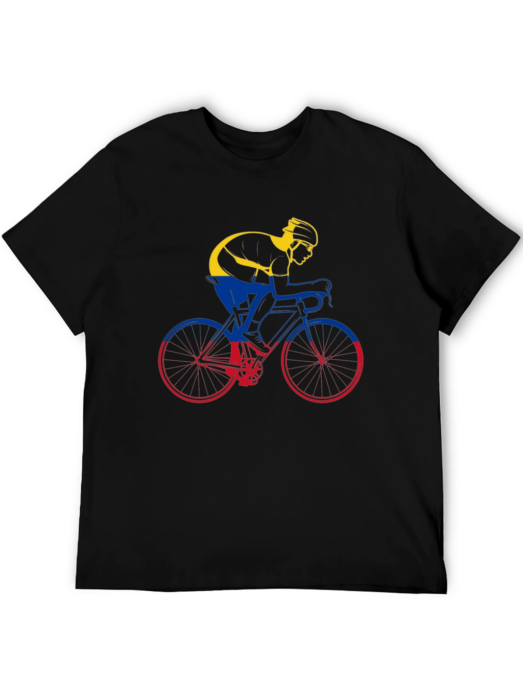 Colombia Cycling T-Shirt - Mens Black Tee