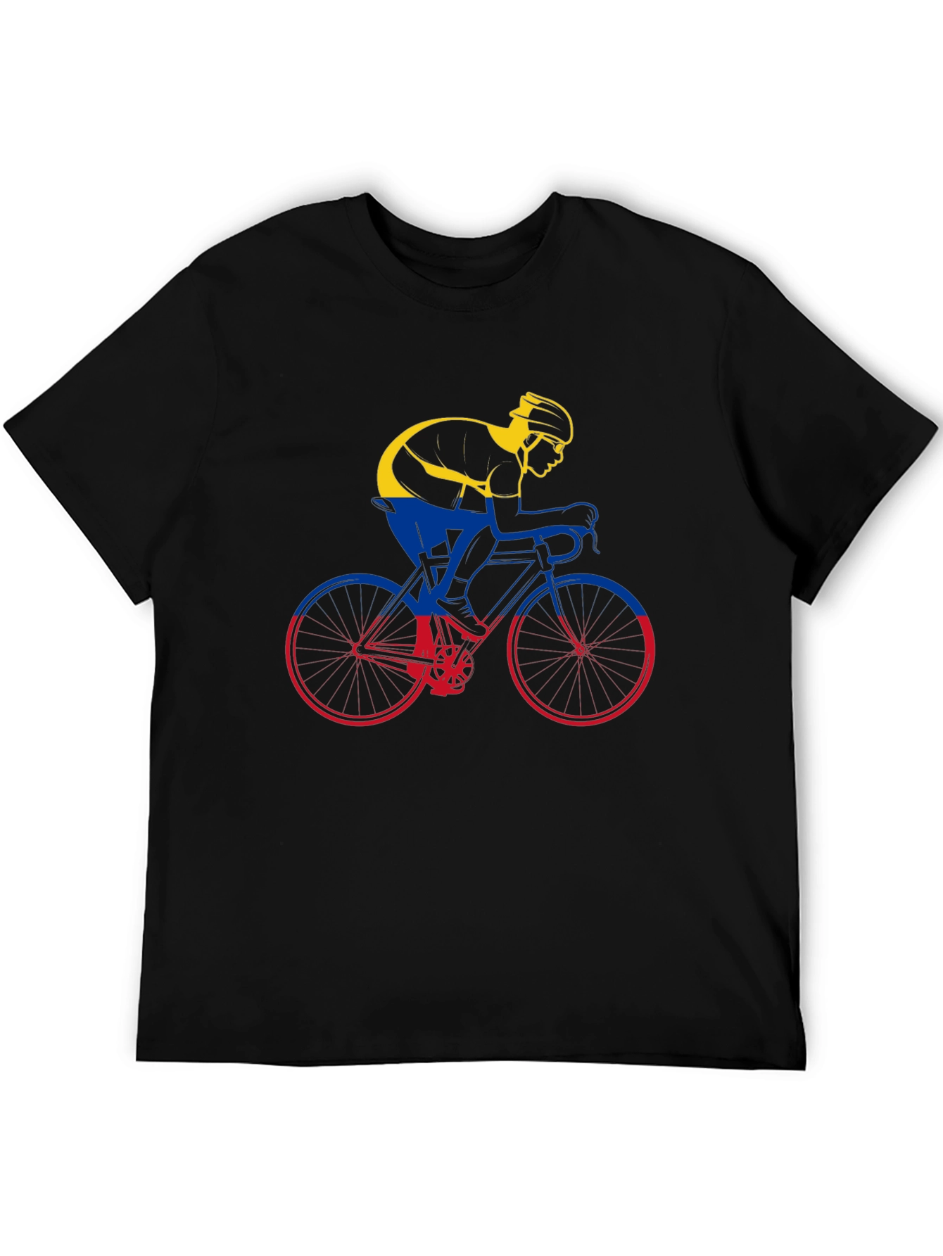 Colombia Cycling T-Shirt - Mens Black Tee