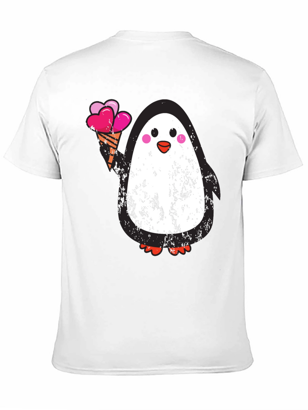 Penguin Ice Cream Graphic Tee - Black