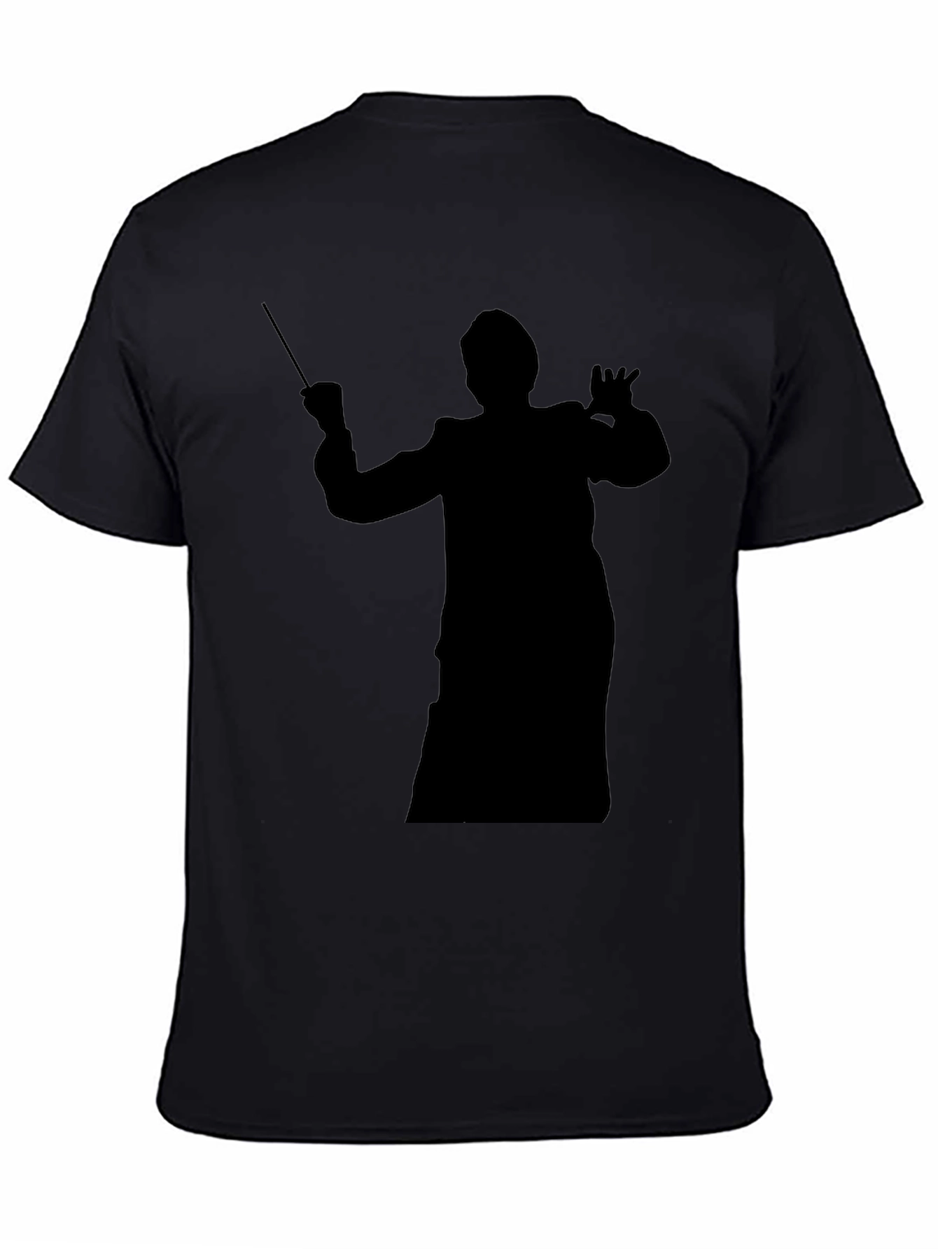 Conductor Silhouette Graphic T-Shirt - Black