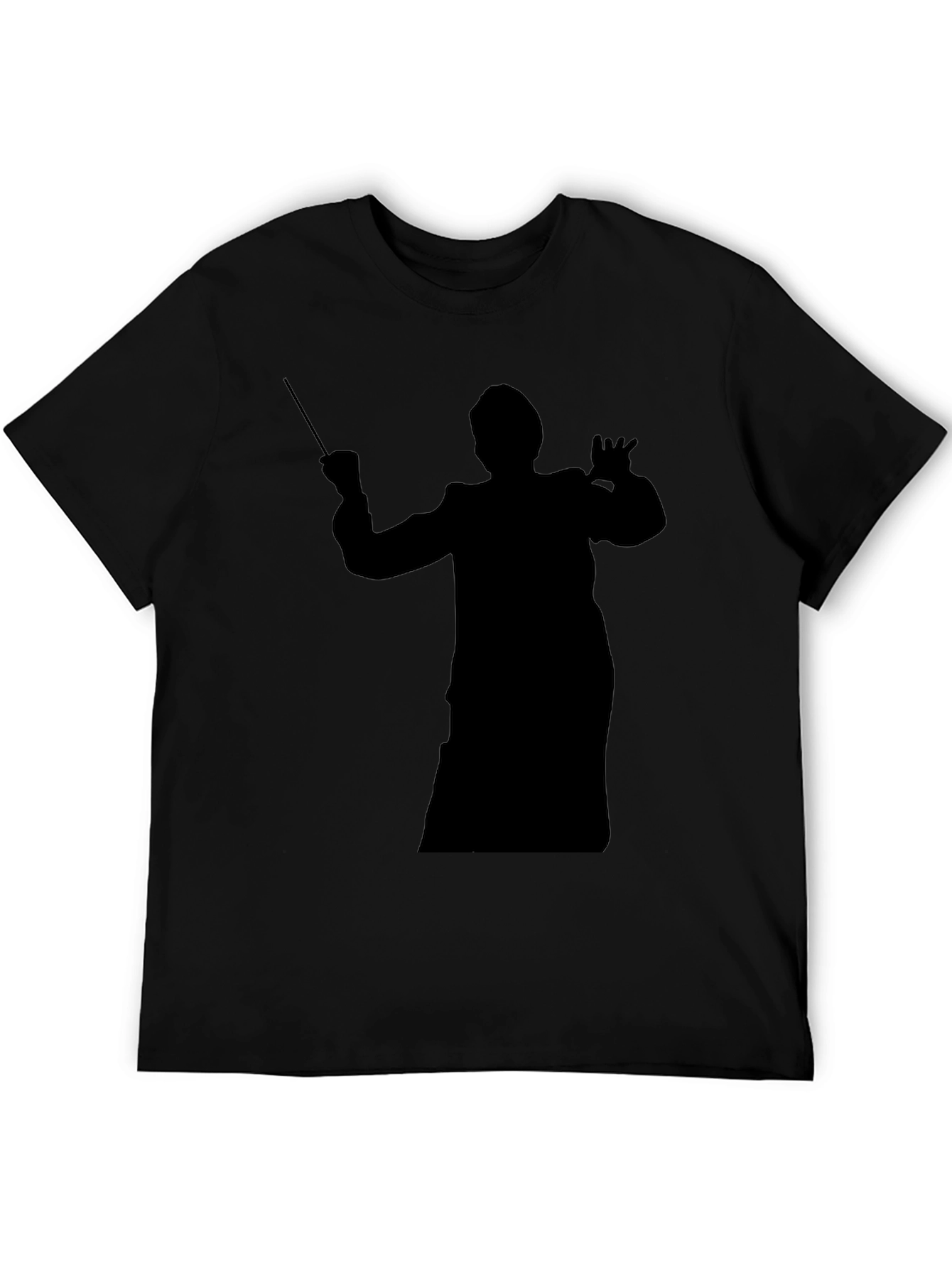 Conductor Silhouette Graphic T-Shirt - Black