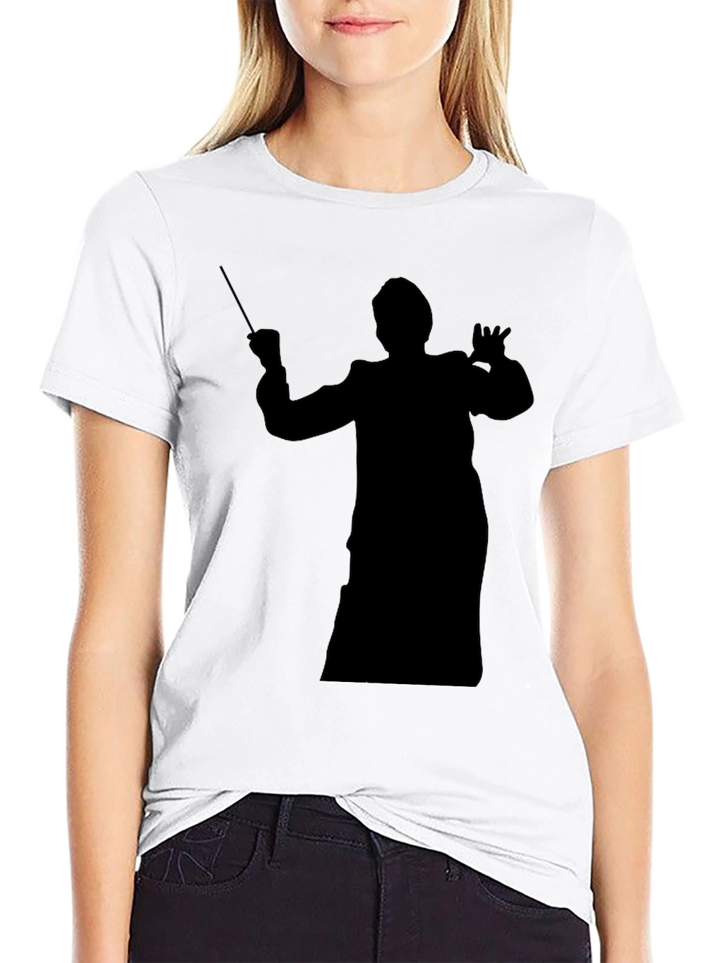 Conductor Silhouette Graphic T-Shirt - Black