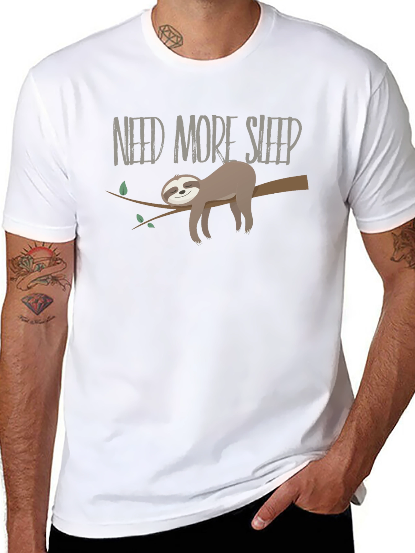 Need More Sleep Sloth T-Shirt - Relaxed Fit