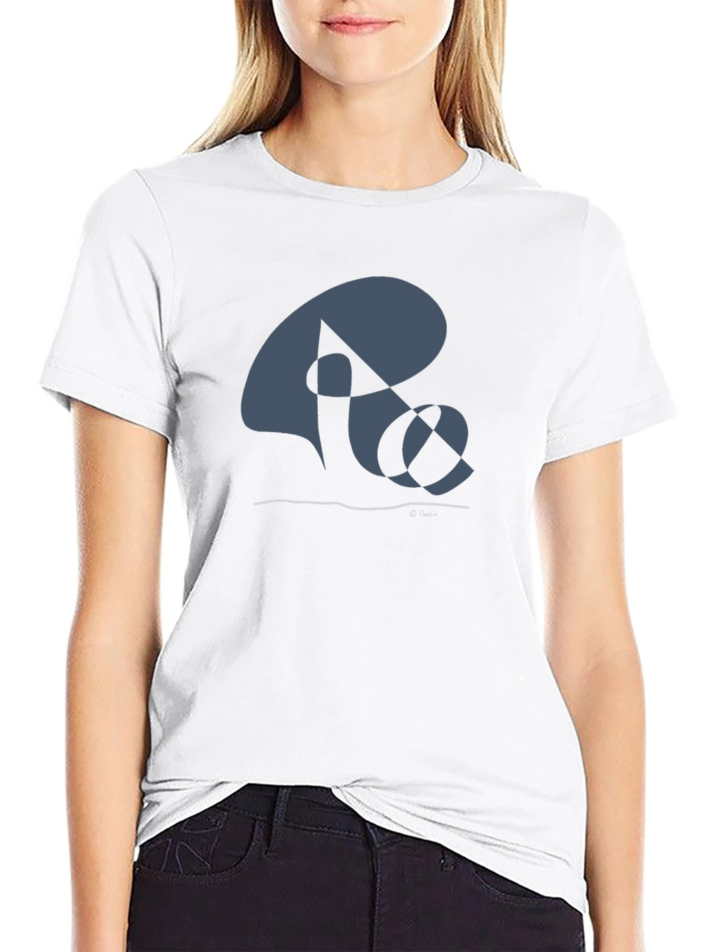 Abstract Design Black T-Shirt