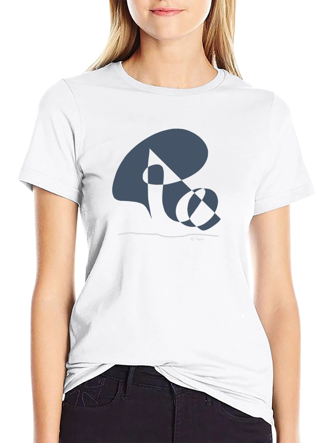 Abstract Design Black T-Shirt