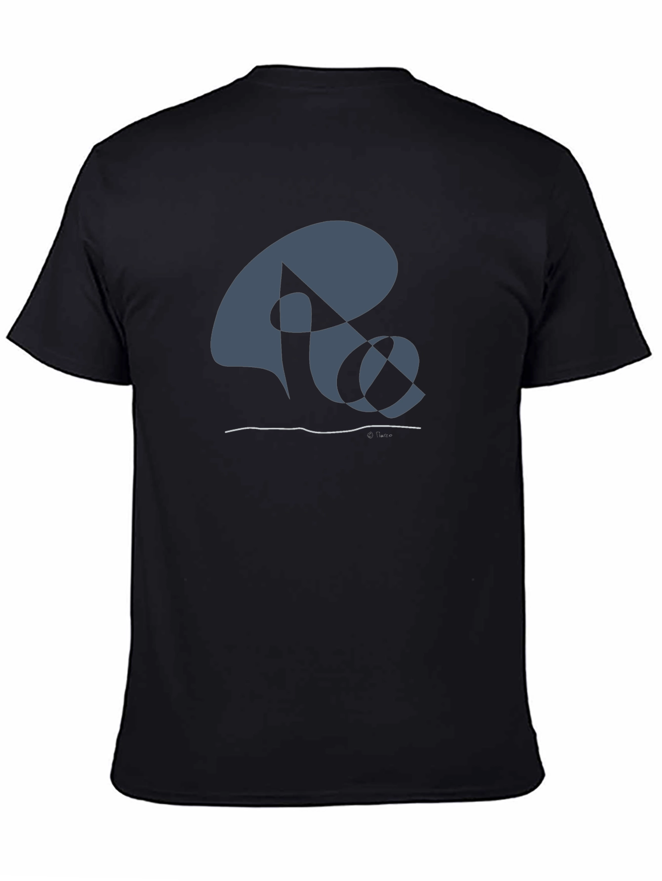 Abstract Design Black T-Shirt