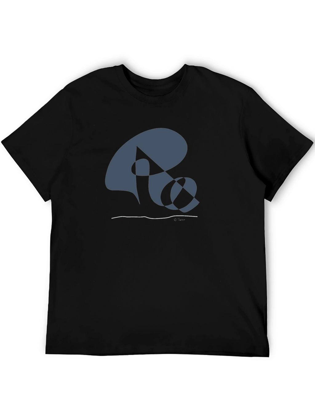 Abstract Design Black T-Shirt
