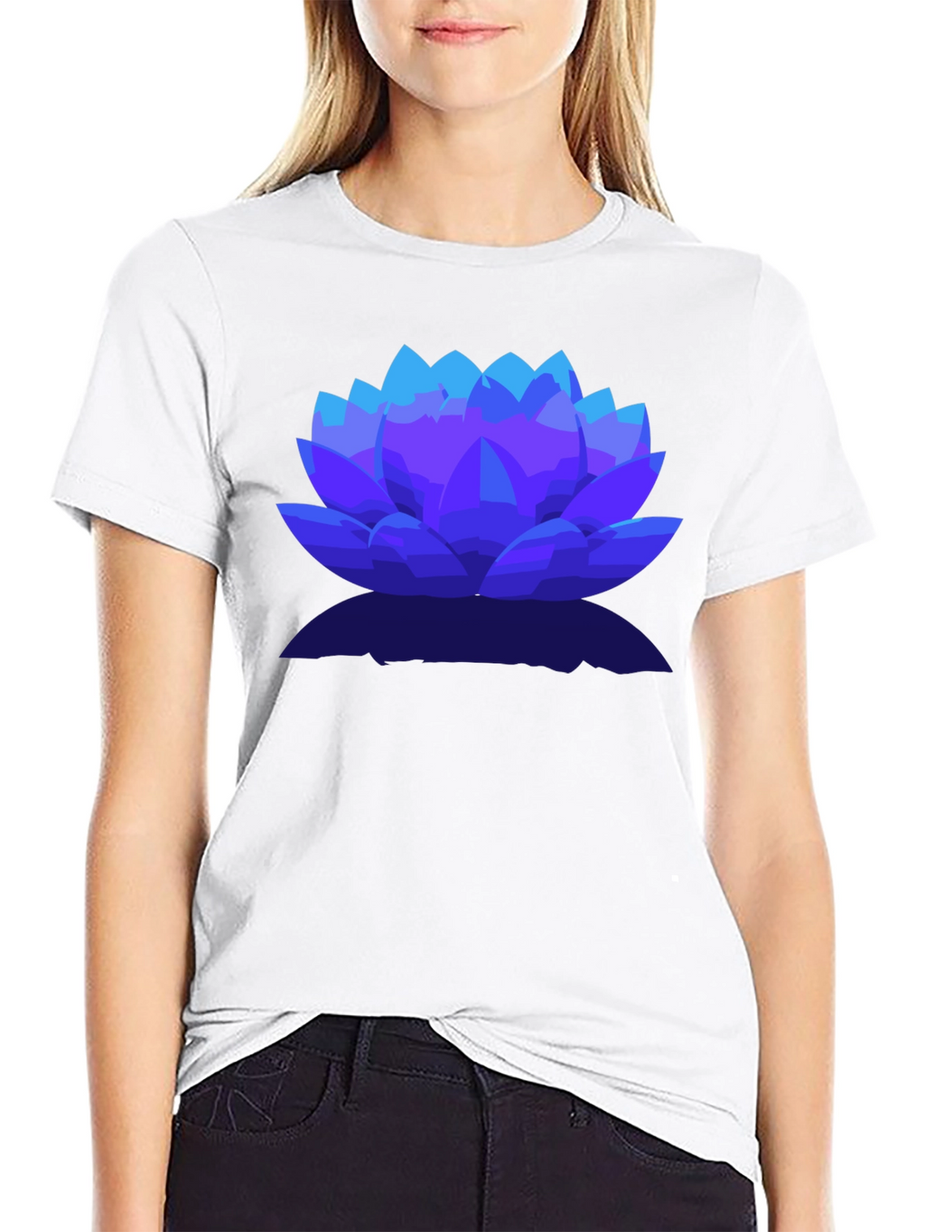 Lotus Flower Graphic Tee - Stylish Mens T-Shirt
