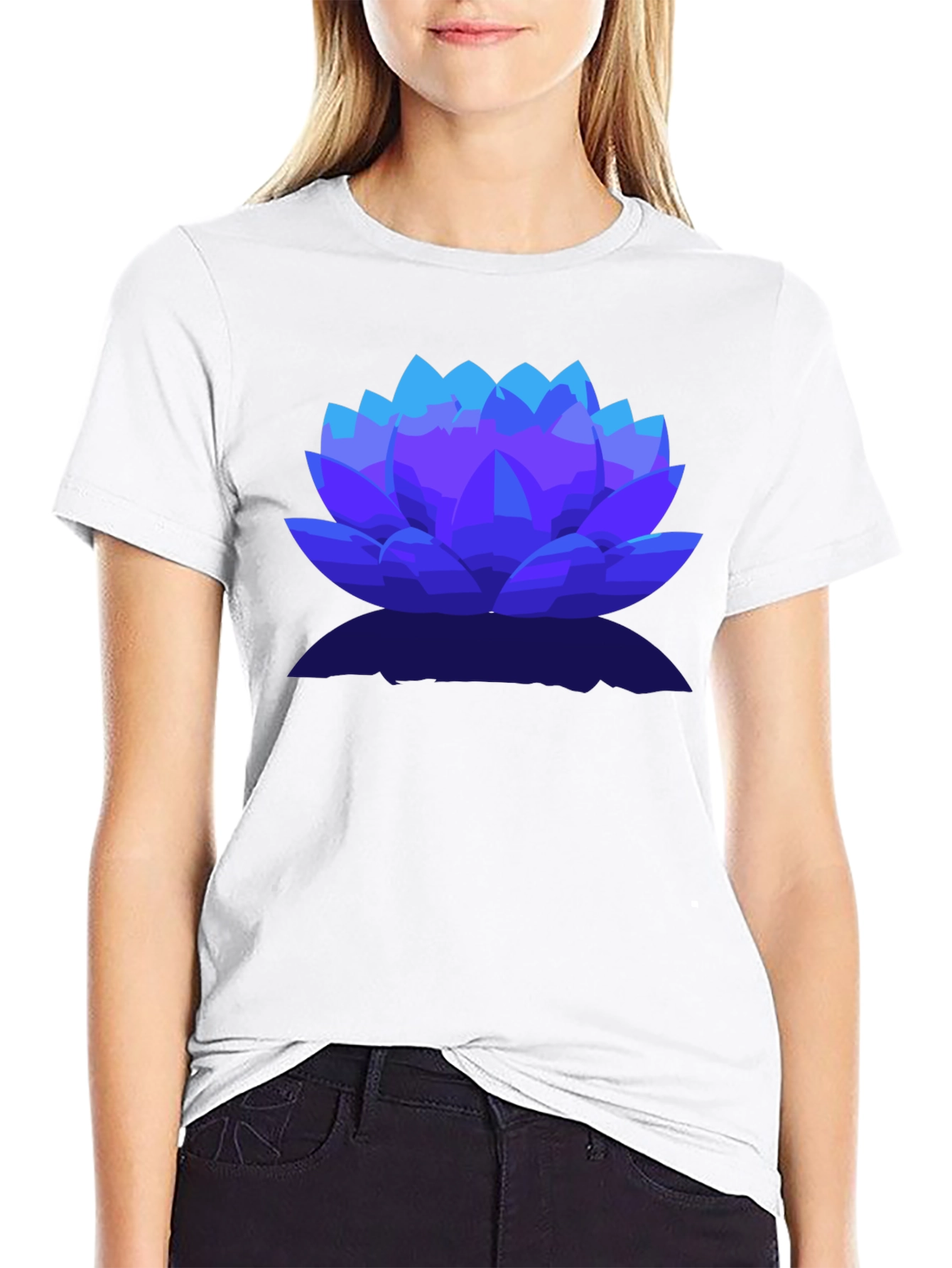 Lotus Flower Graphic Tee - Stylish Mens T-Shirt