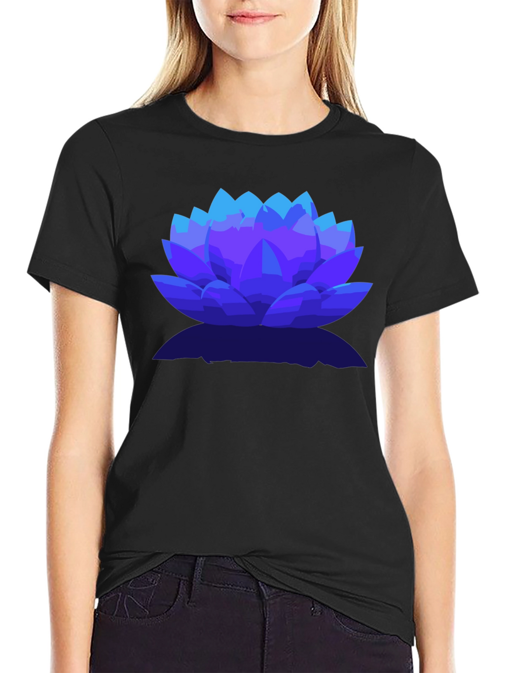 Lotus Flower Graphic Tee - Stylish Mens T-Shirt