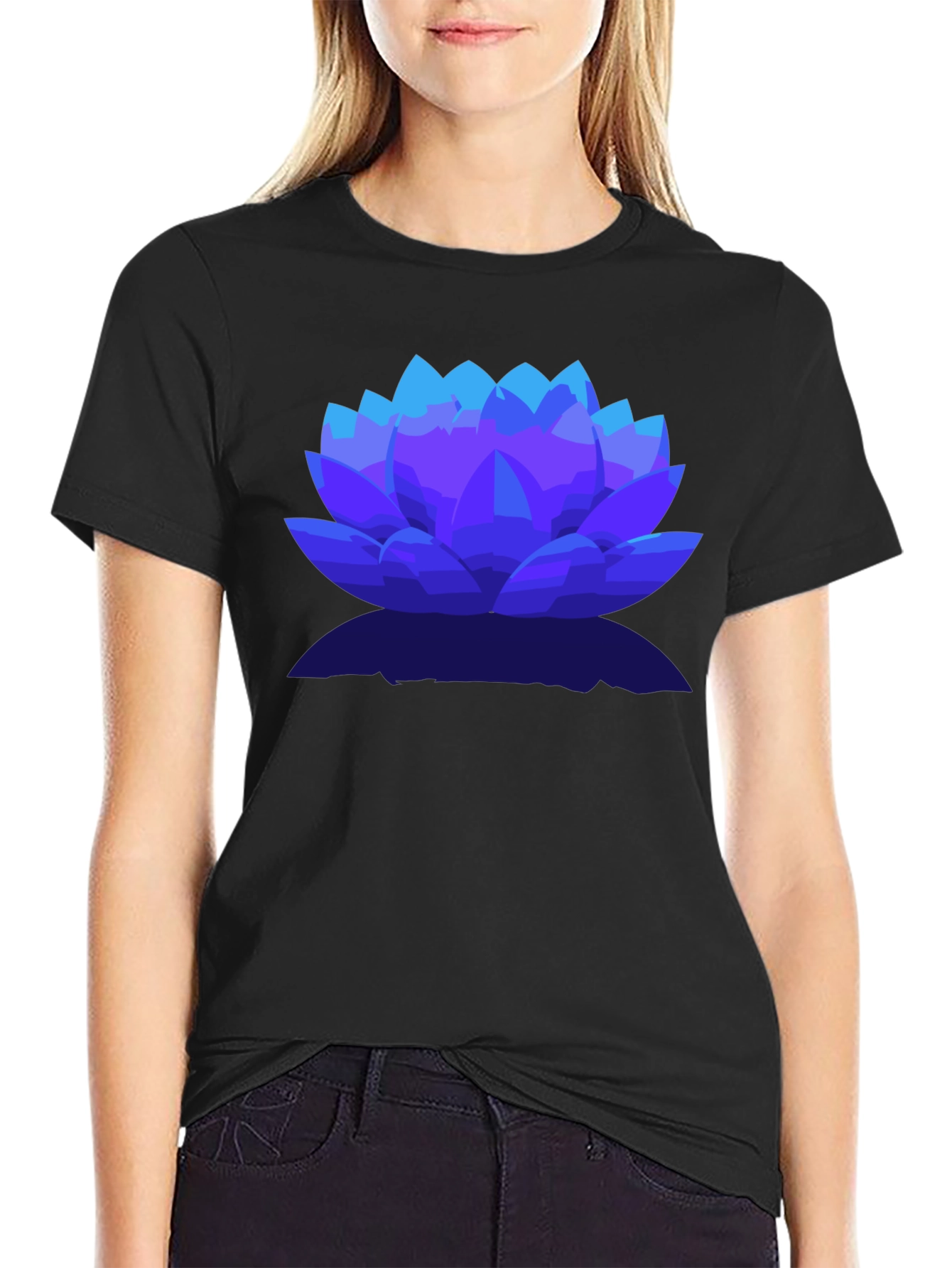 Lotus Flower Graphic Tee - Stylish Mens T-Shirt