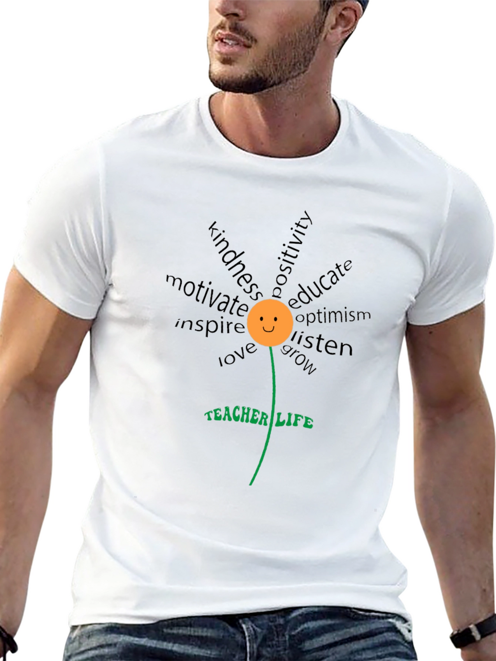 Teacher Life Floral T-Shirt - Inspire & Educate