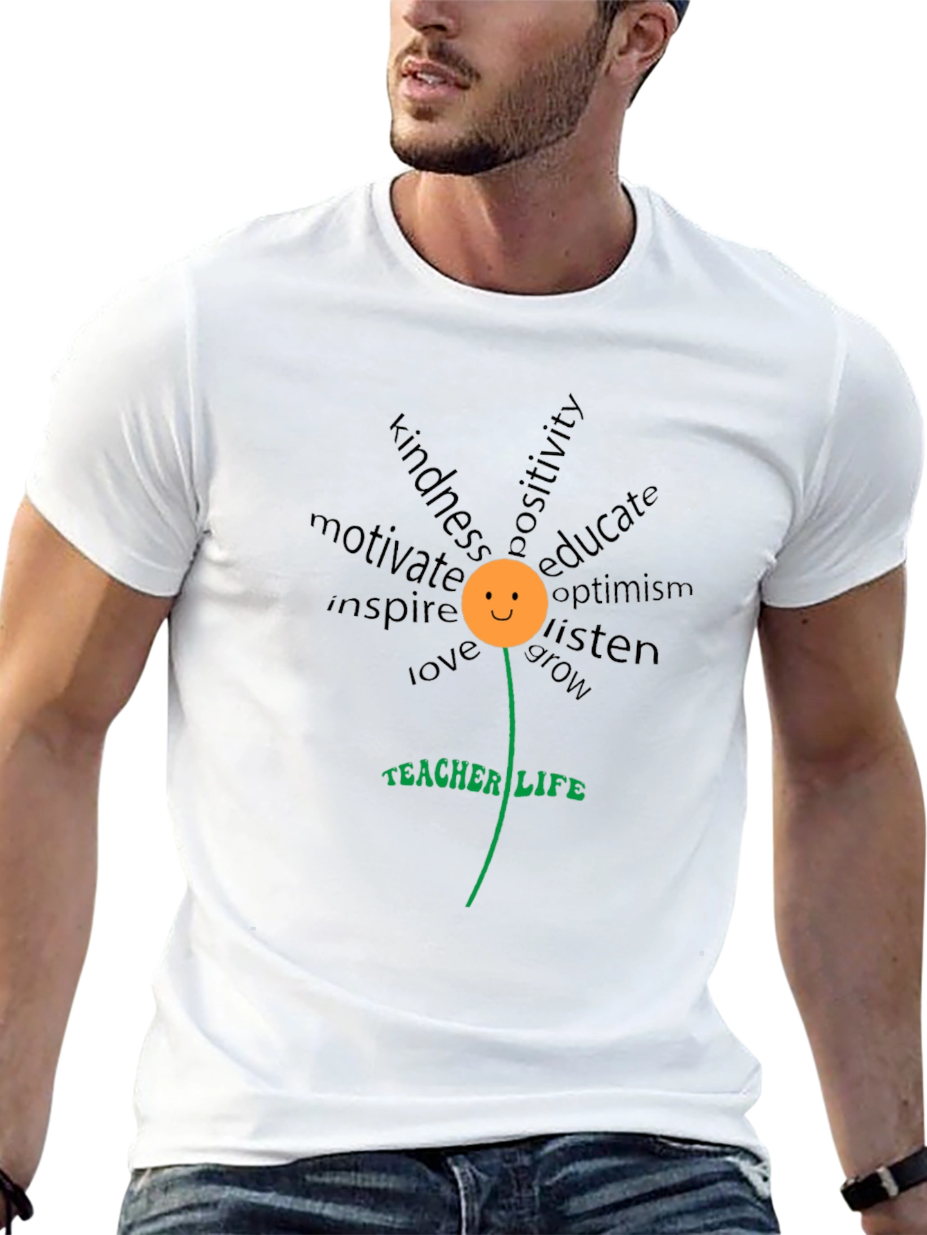 Teacher Life Floral T-Shirt - Inspire & Educate