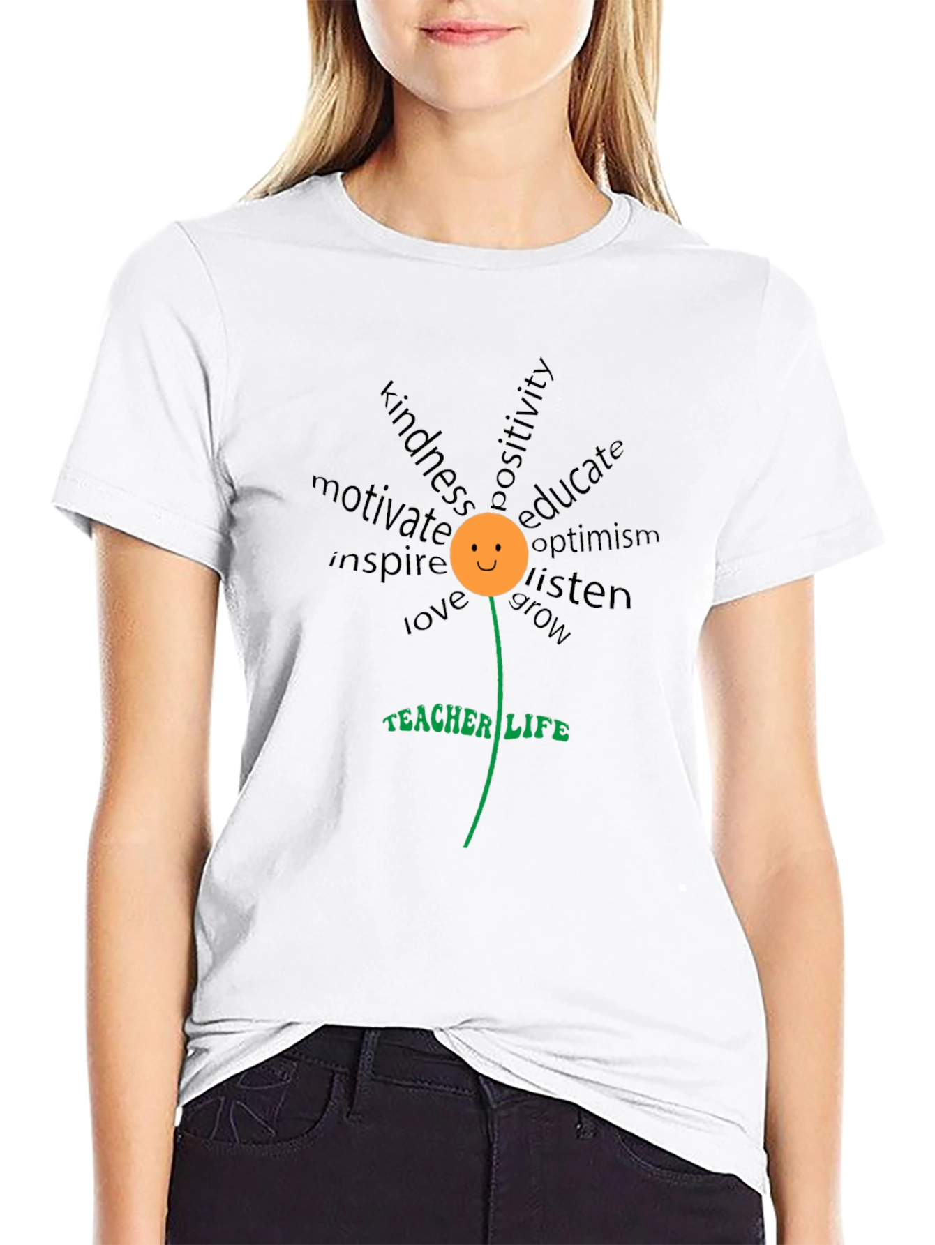 Teacher Life Floral T-Shirt - Inspire & Educate