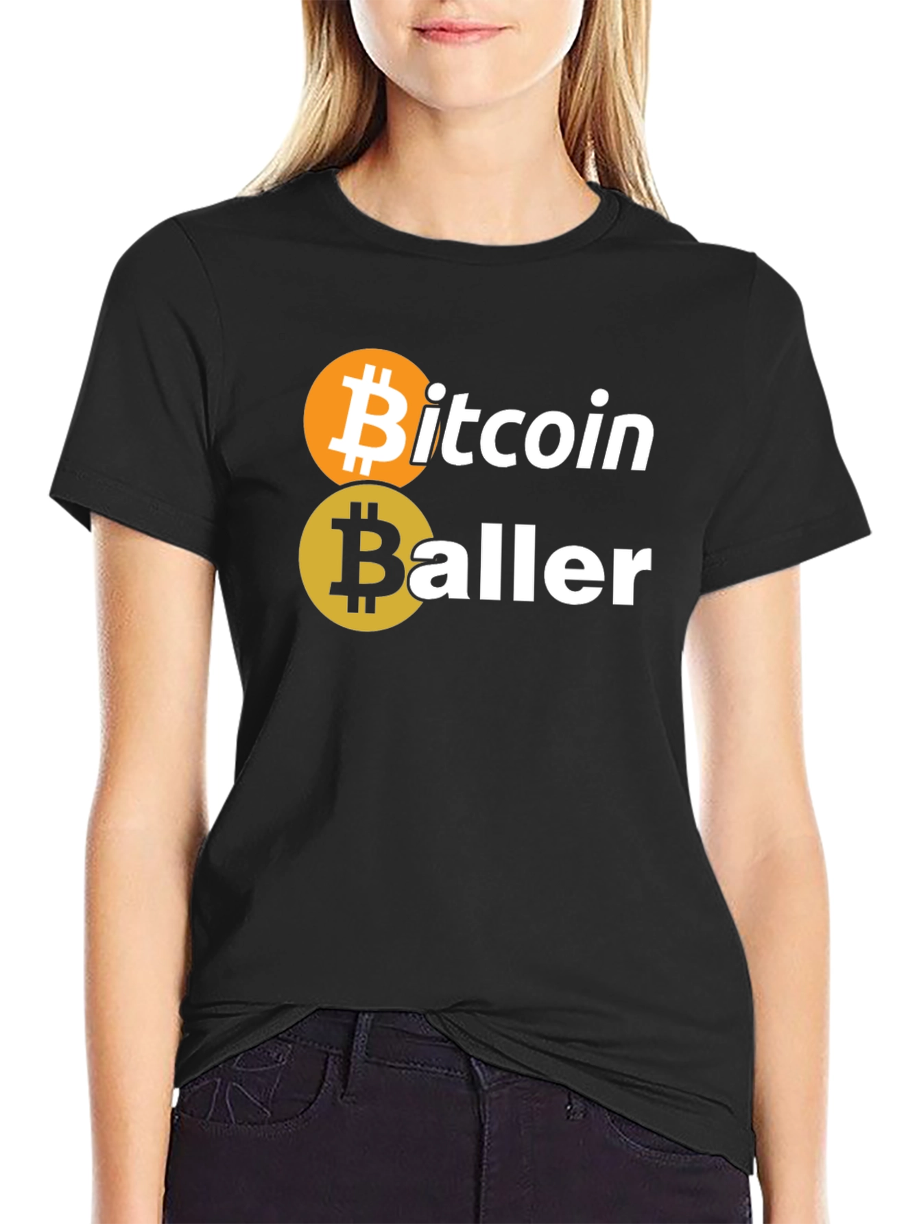 Bitcoin Baller Graphic Tee - Crypto Investor Fashion