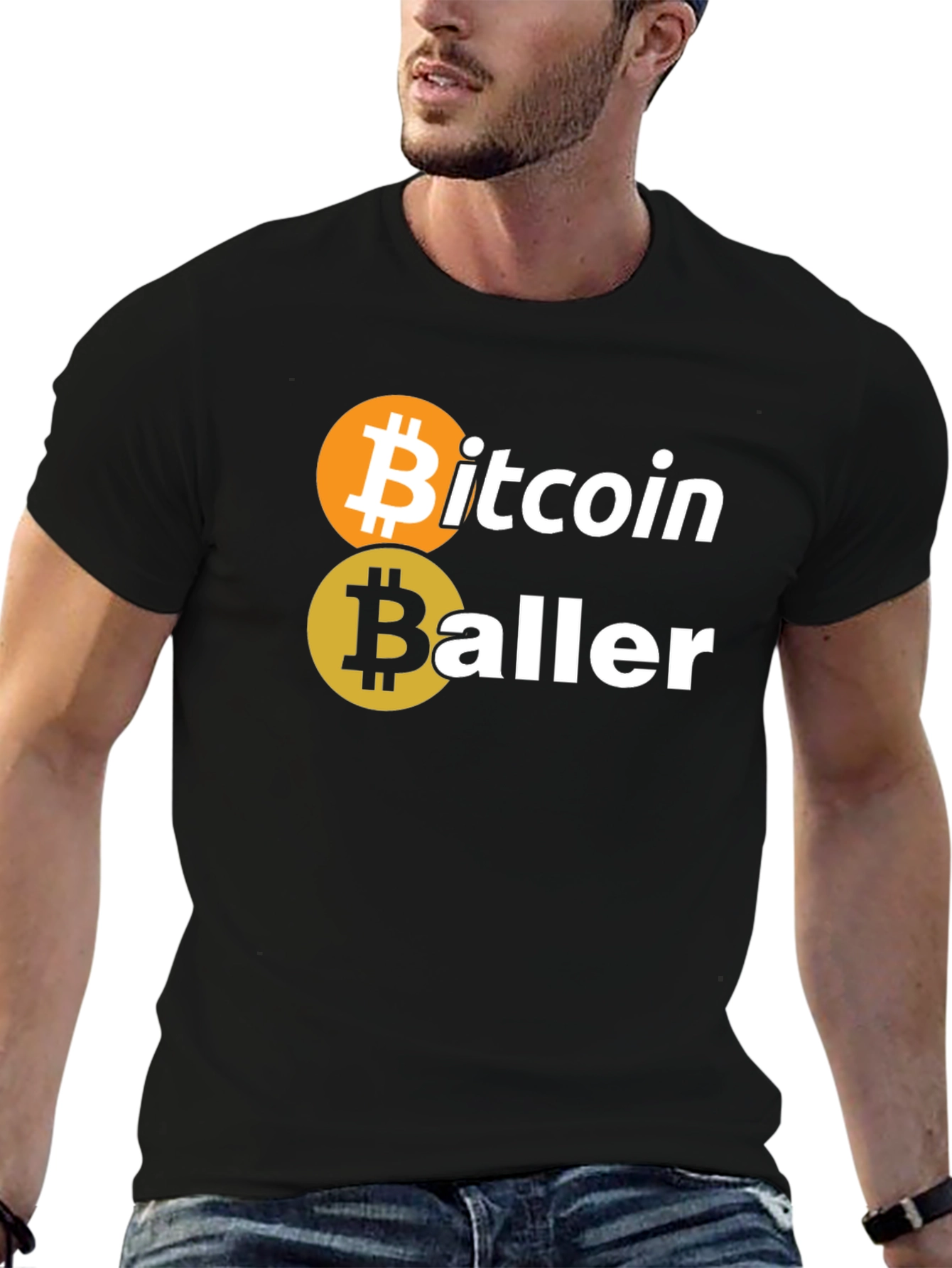 Bitcoin Baller Graphic Tee - Crypto Investor Fashion
