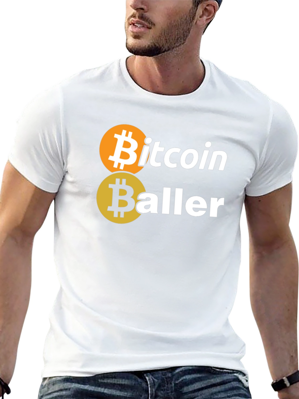 Bitcoin Baller Graphic Tee - Crypto Investor Fashion